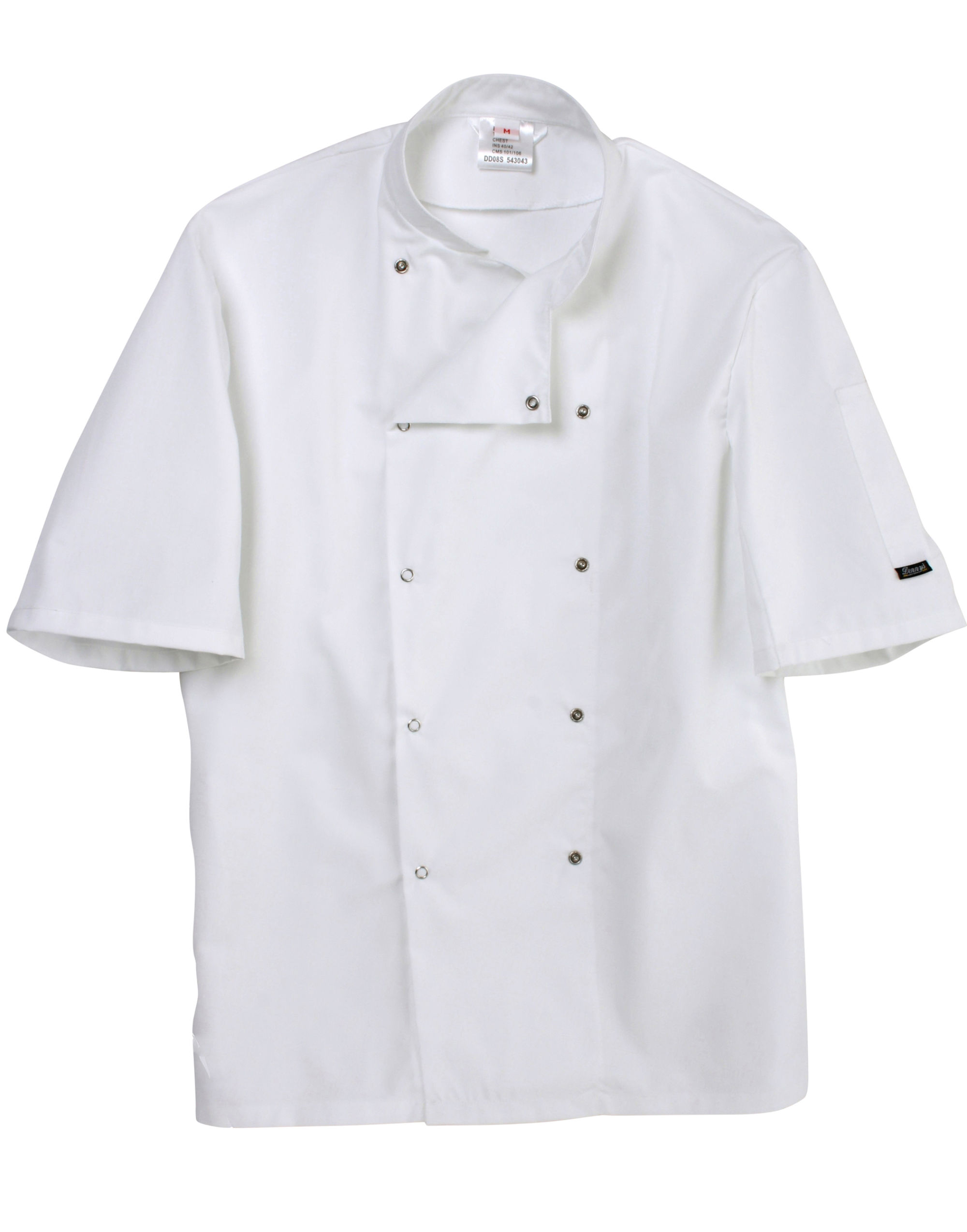 DD08S Short Sleeve Chef’s Jacket White