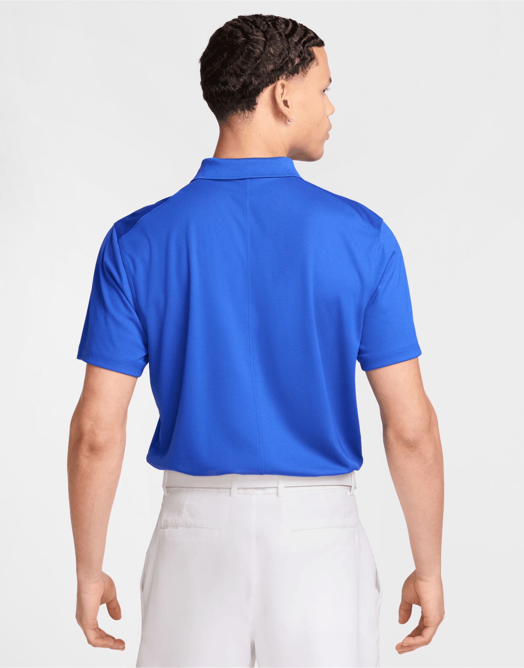 DH0822 Dri-FIT Victory Solid Polo (LC) Game Royal/White