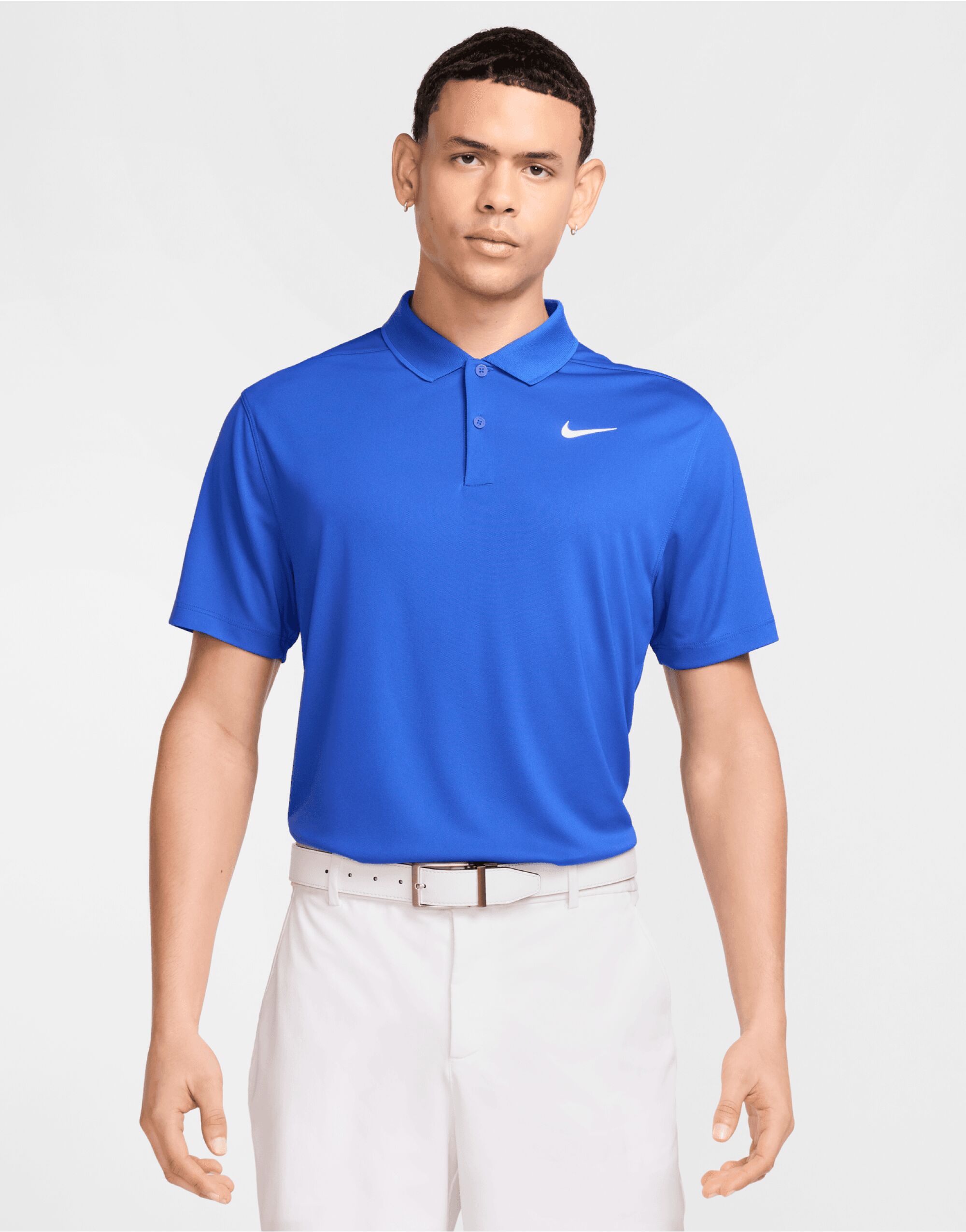 DH0822 Dri-FIT Victory Solid Polo (LC) Game Royal/White DH0822 Dri-FIT Victory Solid Polo (LC) Game Royal/White