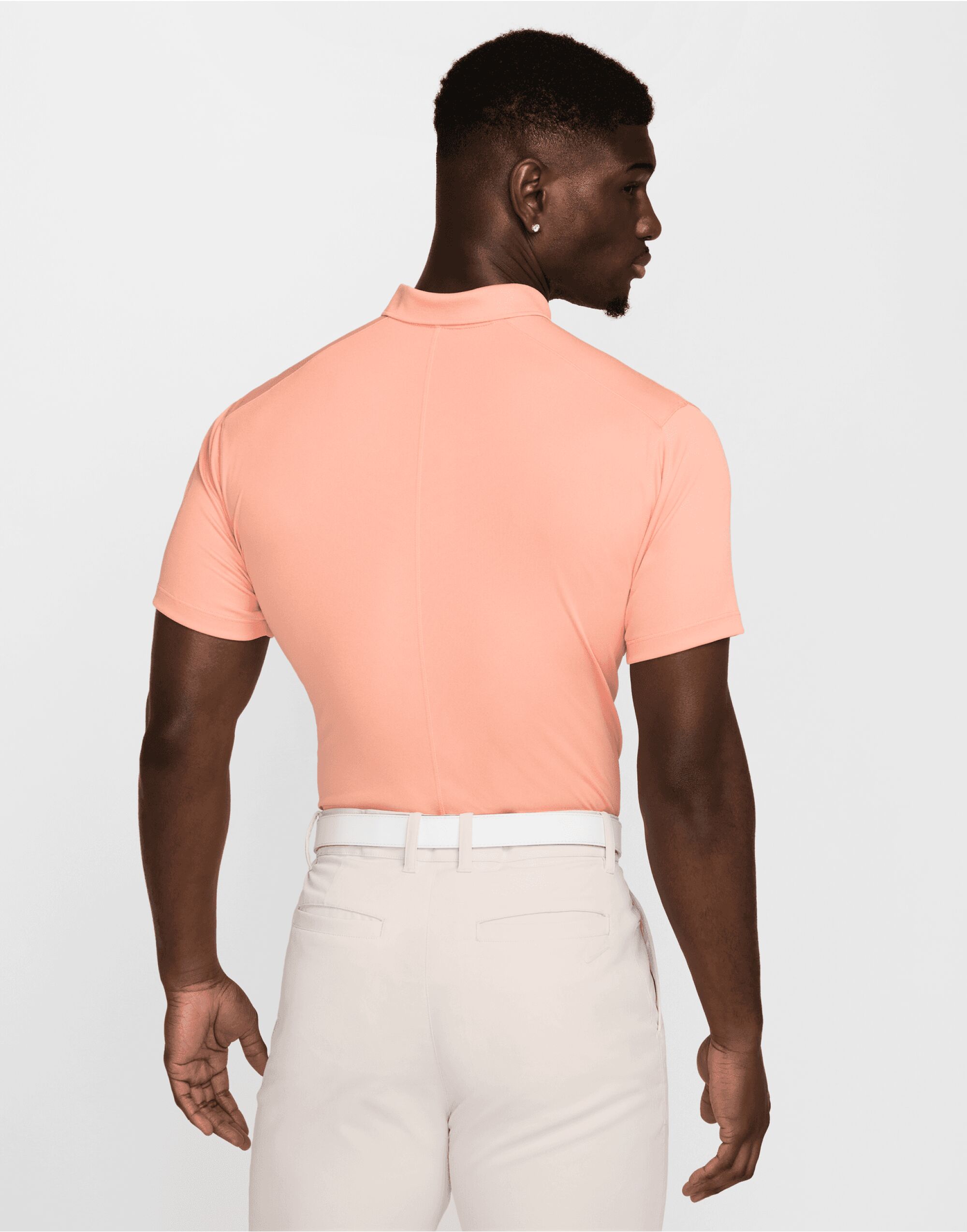 DH0822 Dri-FIT Victory Solid Polo (LC) Apricot Agate/Black