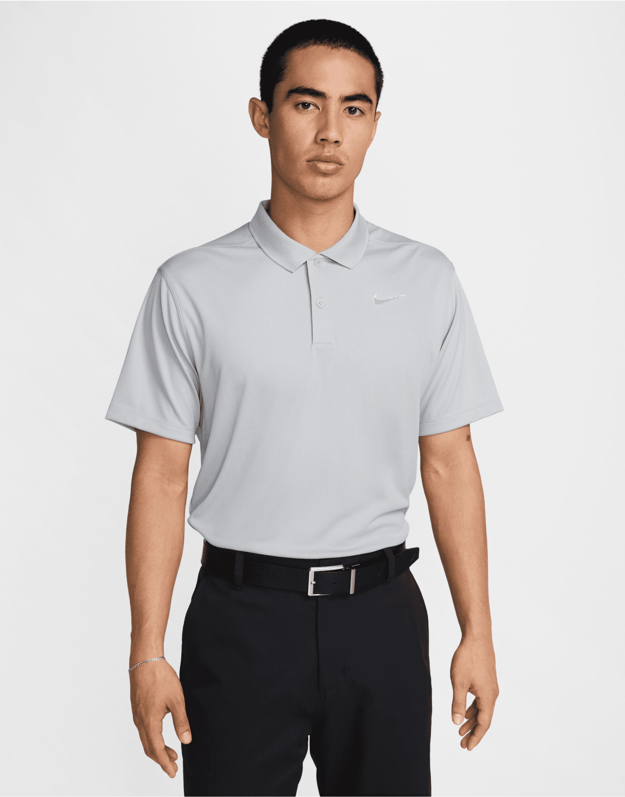 DH0822 Wolf Grey/White Dri-FIT Victory Solid Polo (LC) DH0822 Wolf Grey/White Dri-FIT Victory Solid Polo (LC)