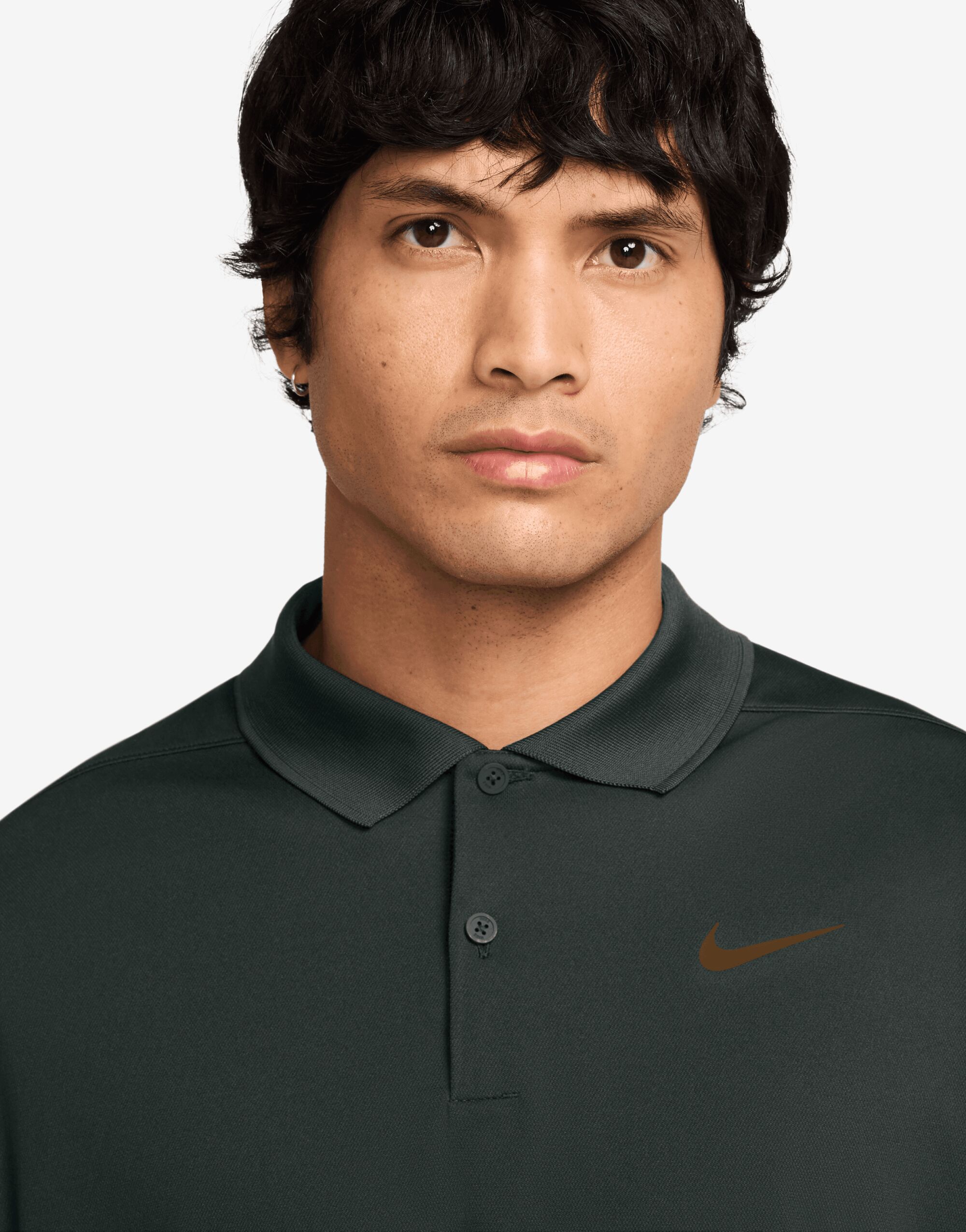 DH0822 Night Forest/Olive Flak Dri-FIT Victory Solid Polo (LC)