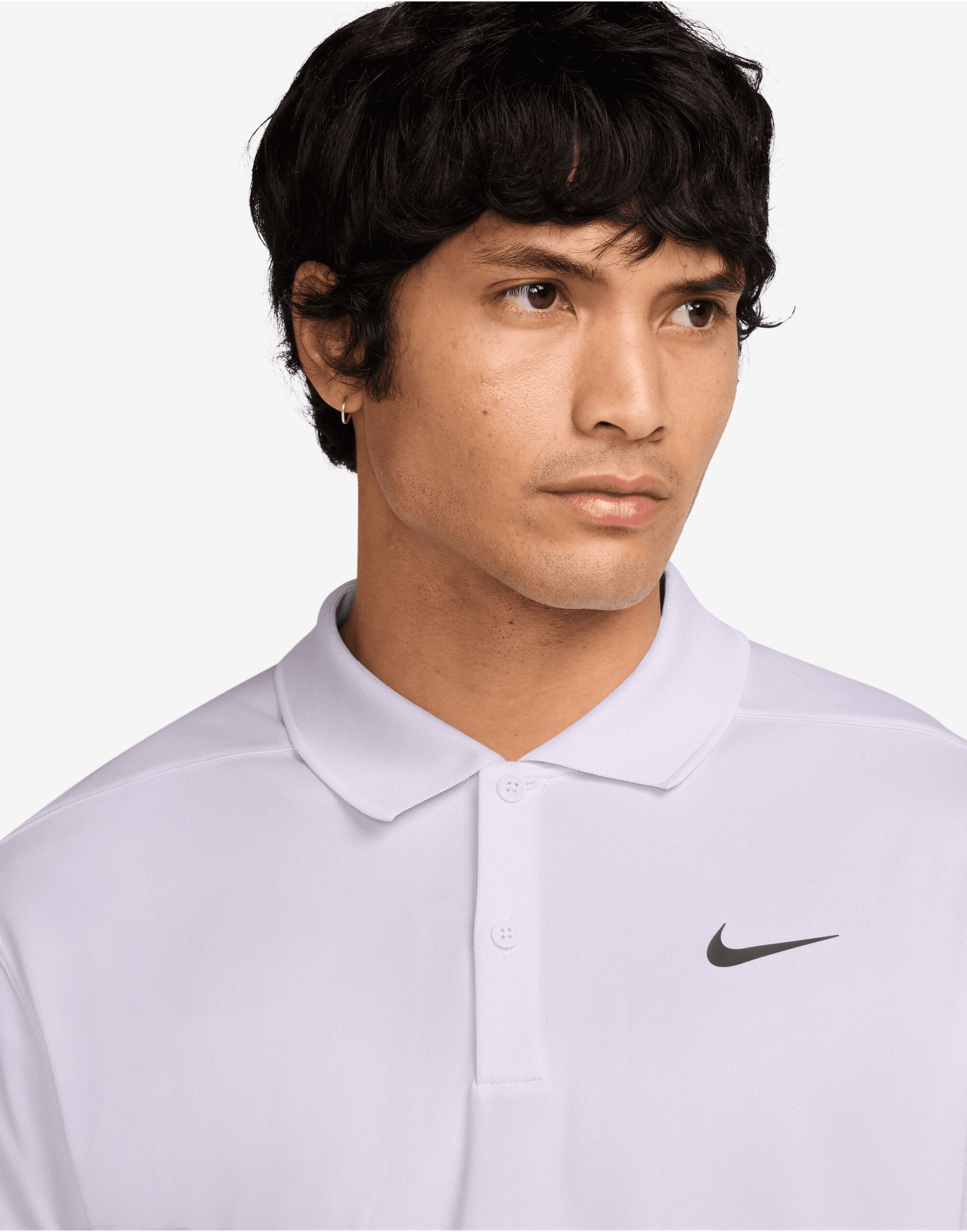 DH0822 Dri-FIT Victory Solid Polo (LC) Barely Grape/Black