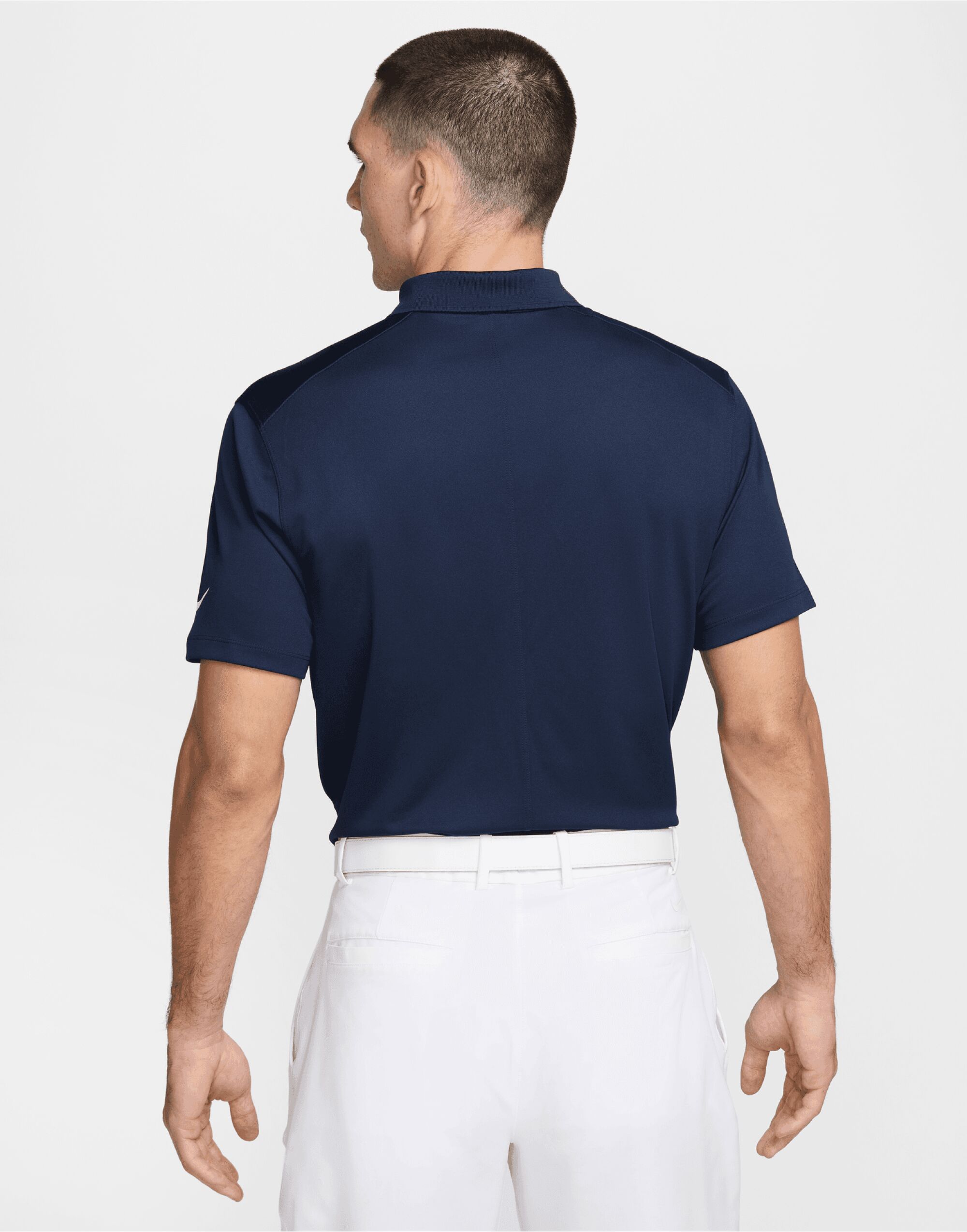 DH0824 Dri-FIT Victory Solid Polo Obsidian/White