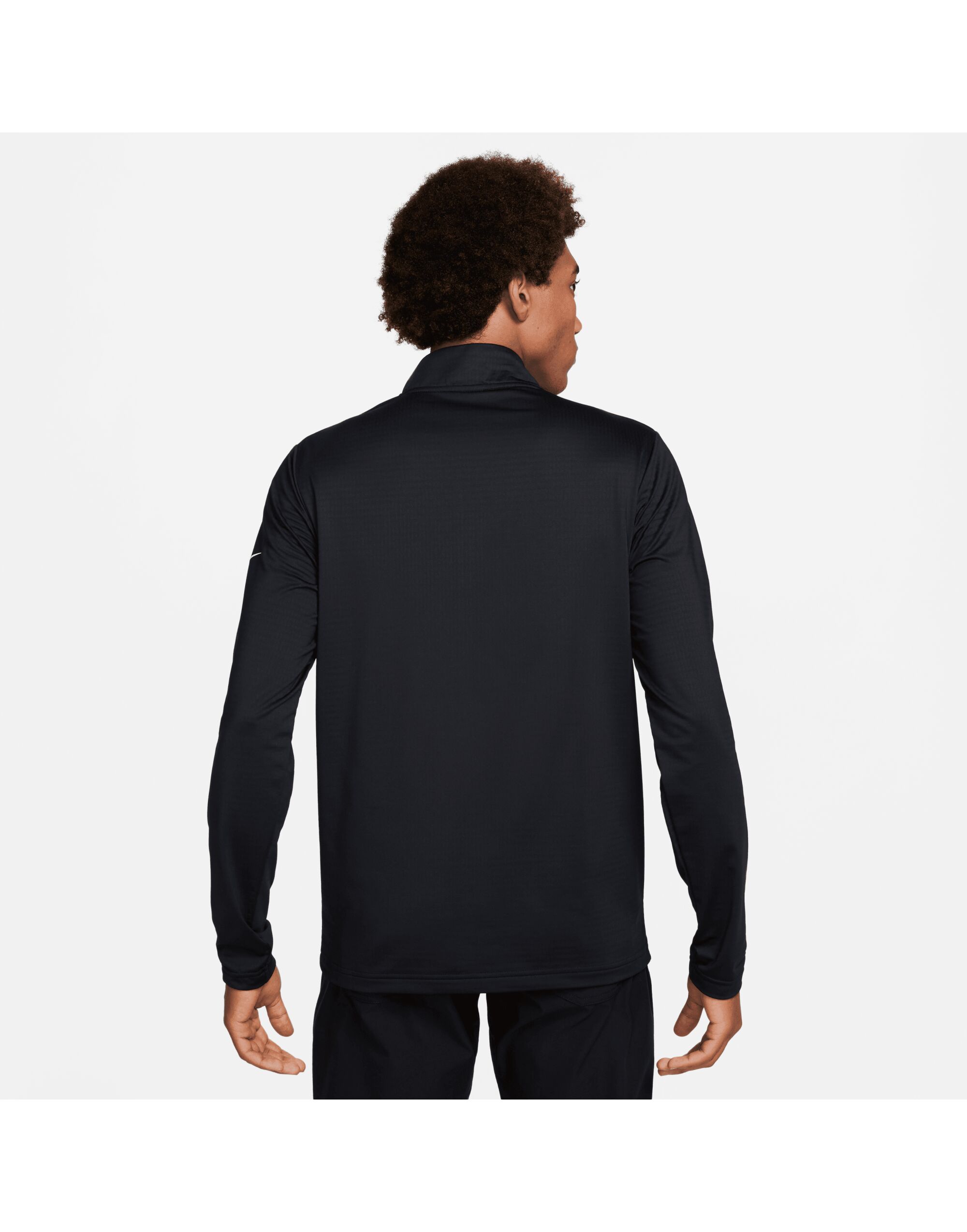 FD5837 Black/White Dri-Fit 1/2 Zip Top