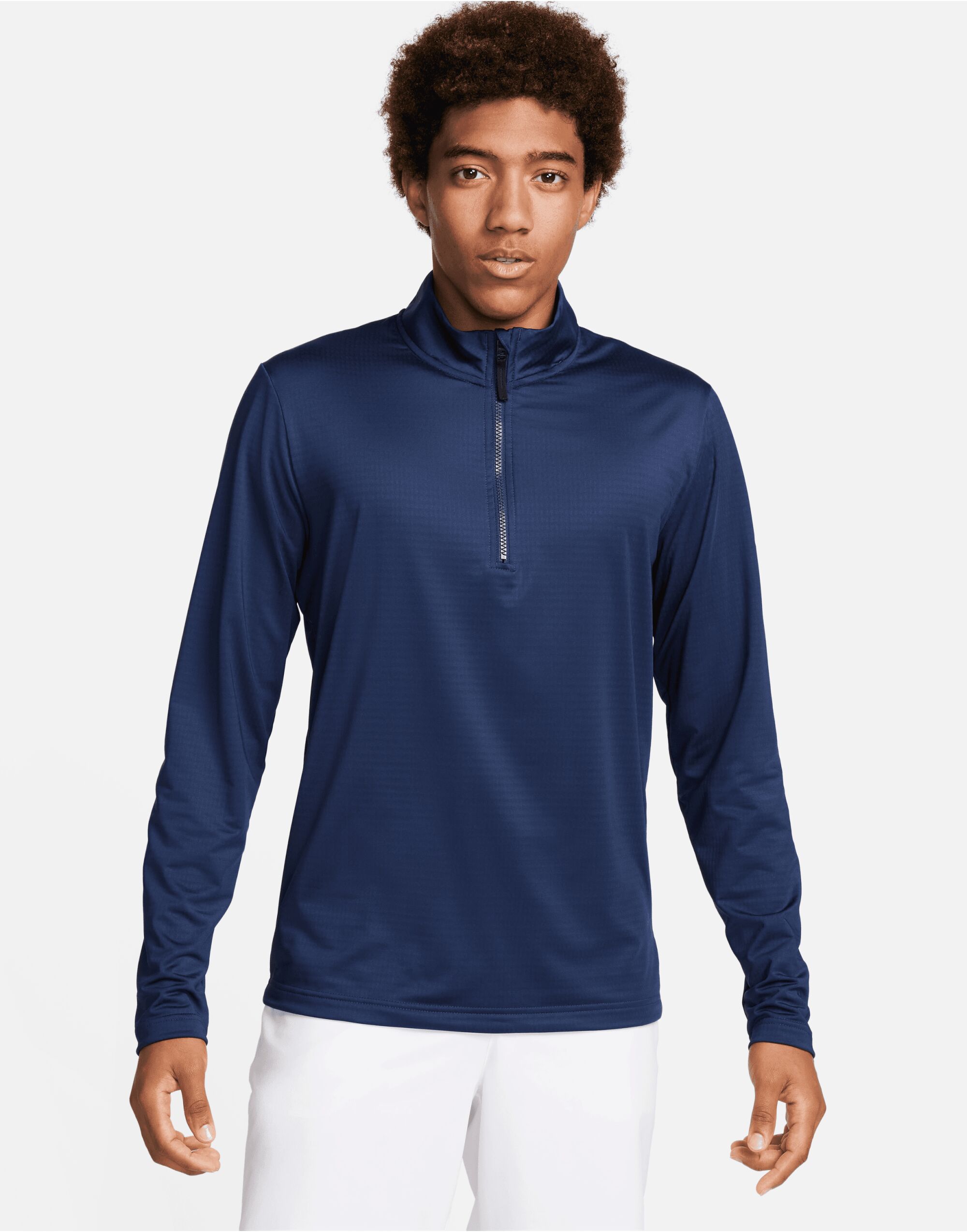 FD5837 Midnight Navy/White Dri-Fit 1/2 Zip Top FD5837 Midnight Navy/White Dri-Fit 1/2 Zip Top