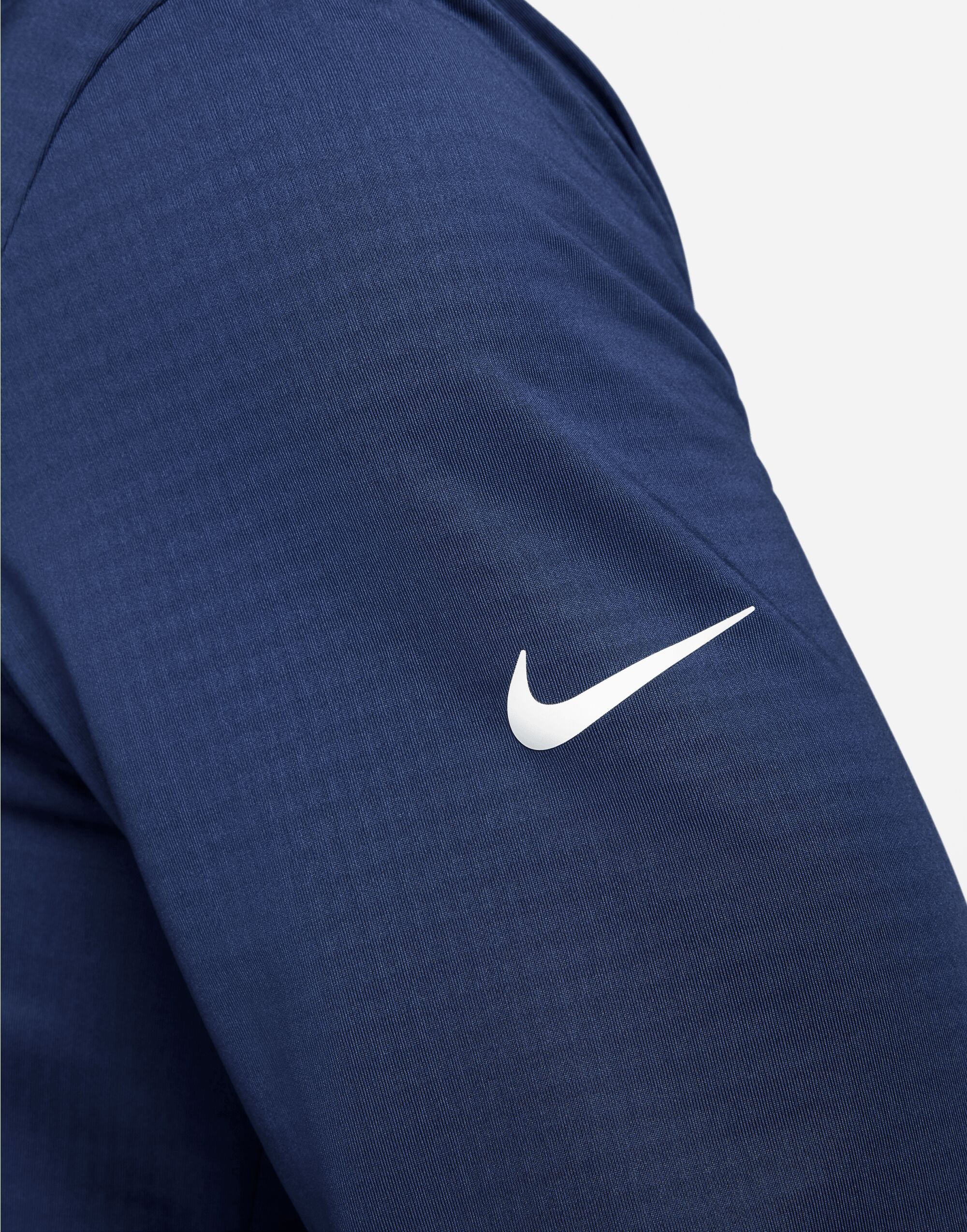 FD5837 Midnight Navy/White Dri-Fit 1/2 Zip Top