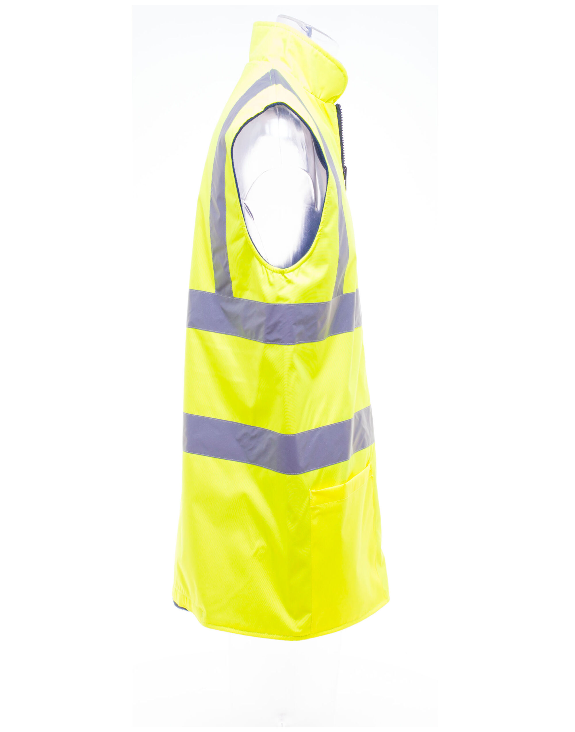 HV008F Hi-Vis Reversible Fleece Vest Hi-Vis Yellow