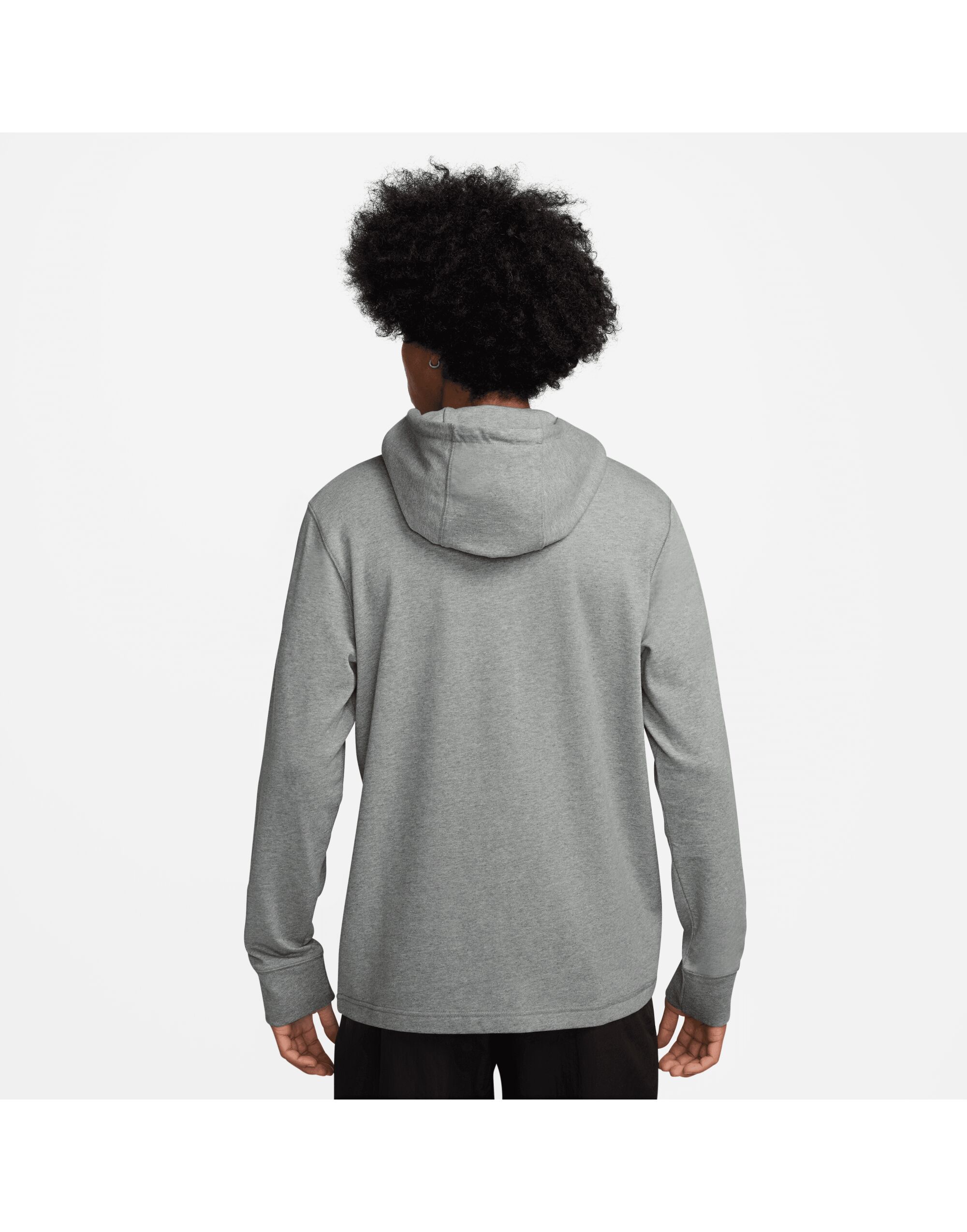 HV1151 Dark Grey Heather/White Club Knit Hoodie