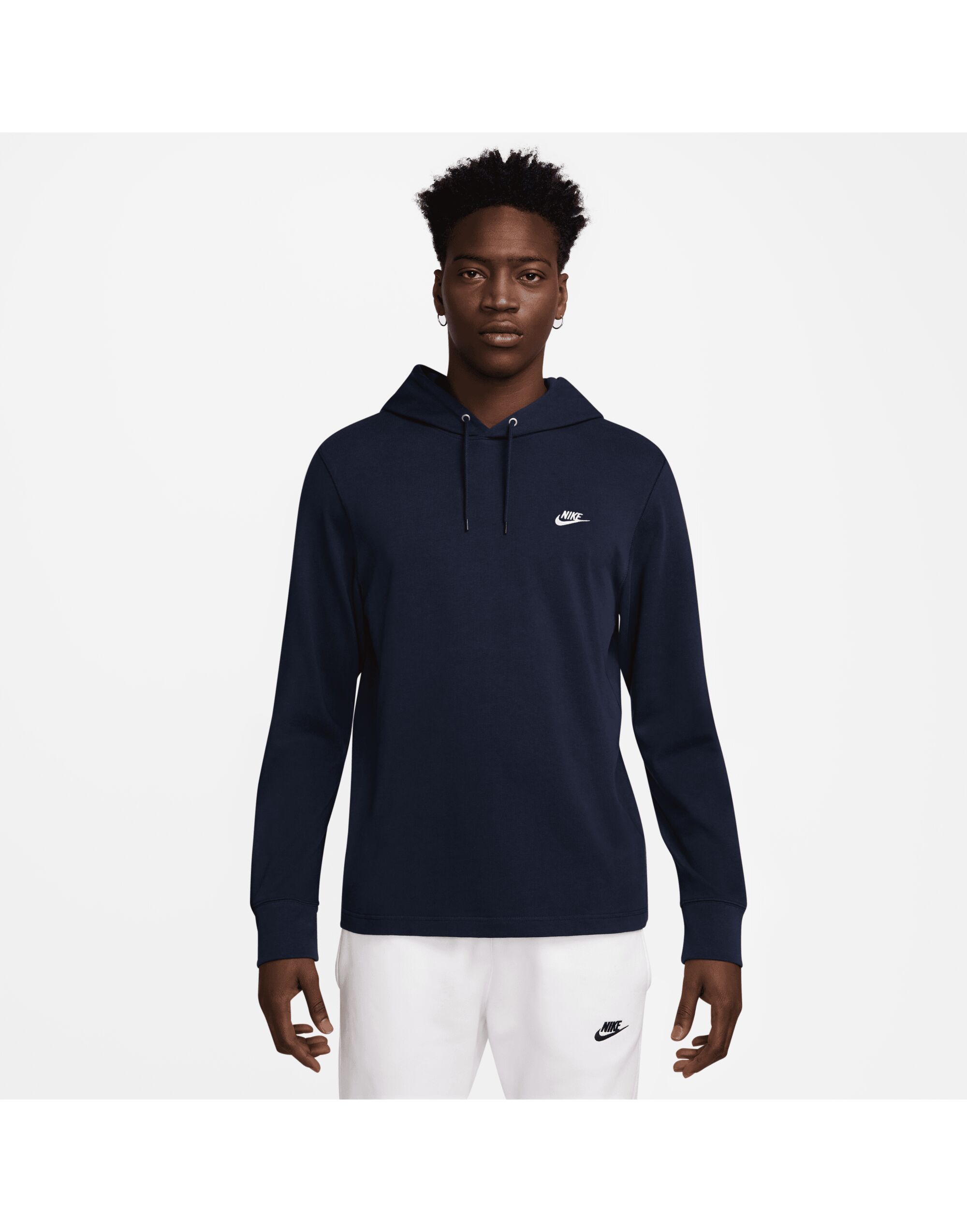 HV1151 Club Knit Hoodie Obsidian/White