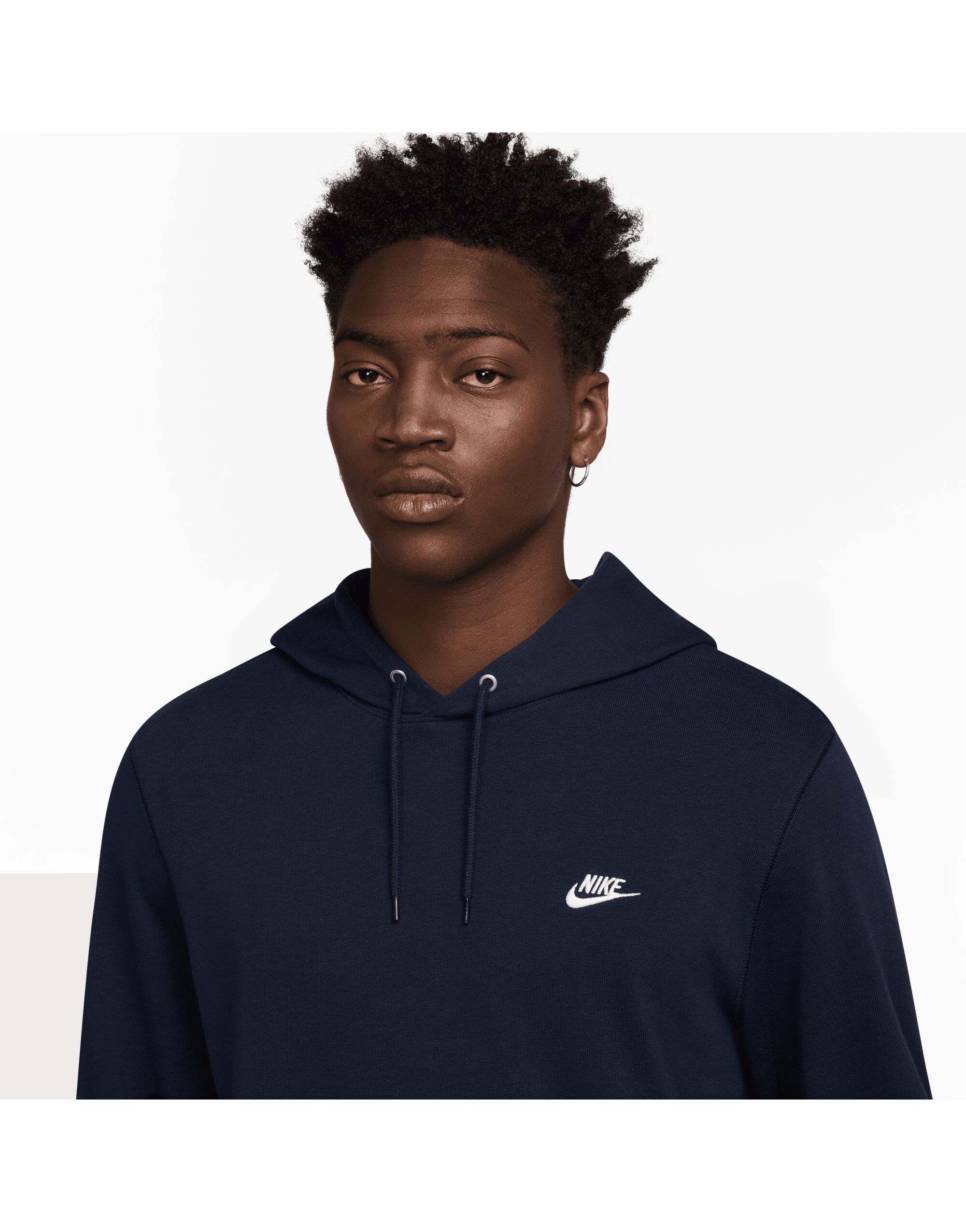 HV1151 Club Knit Hoodie Obsidian/White