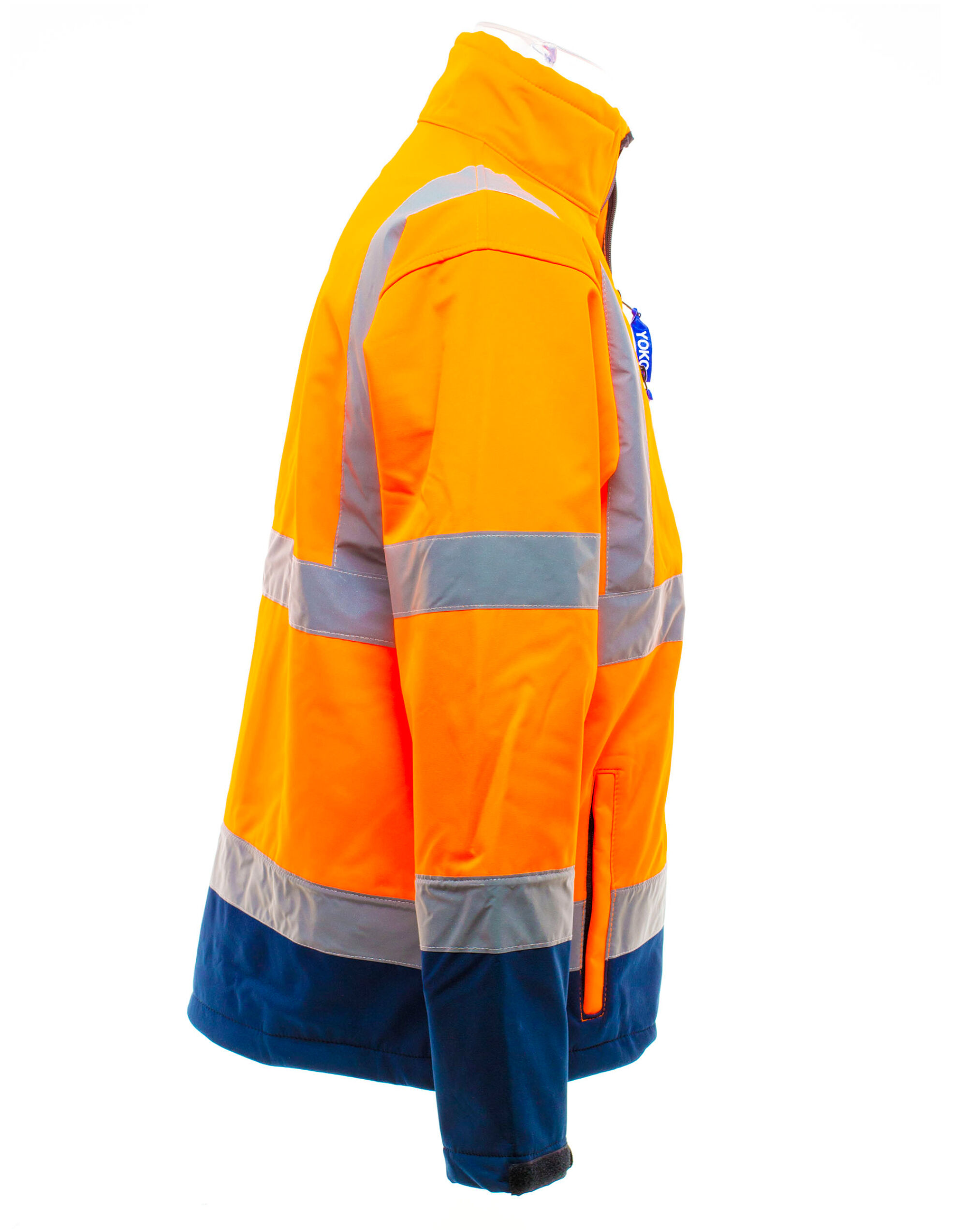 HVK09 Hi-Vis Softshell Jacket Hi Vis Orange/Navy
