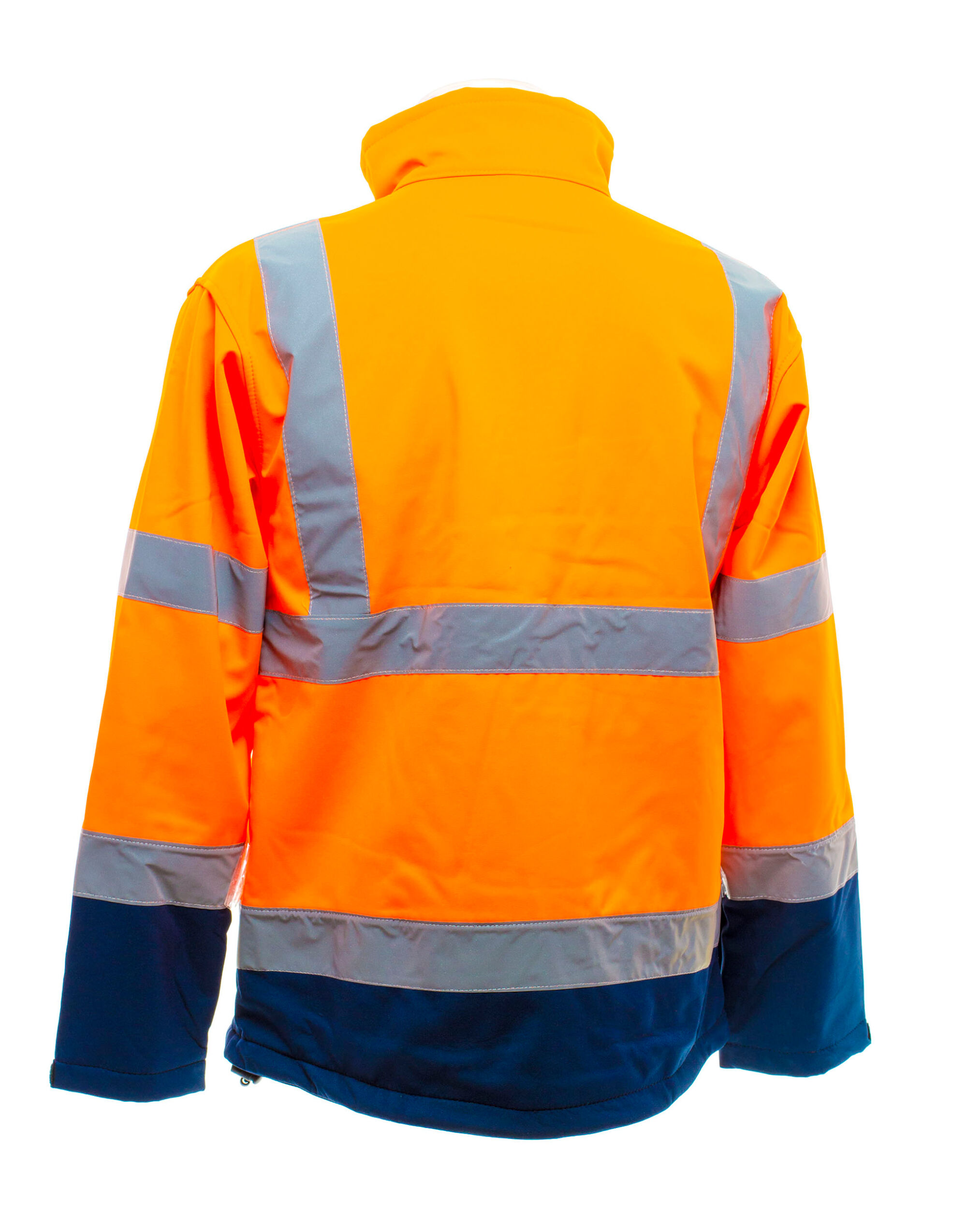 HVK09 Hi-Vis Softshell Jacket Hi Vis Orange/Navy