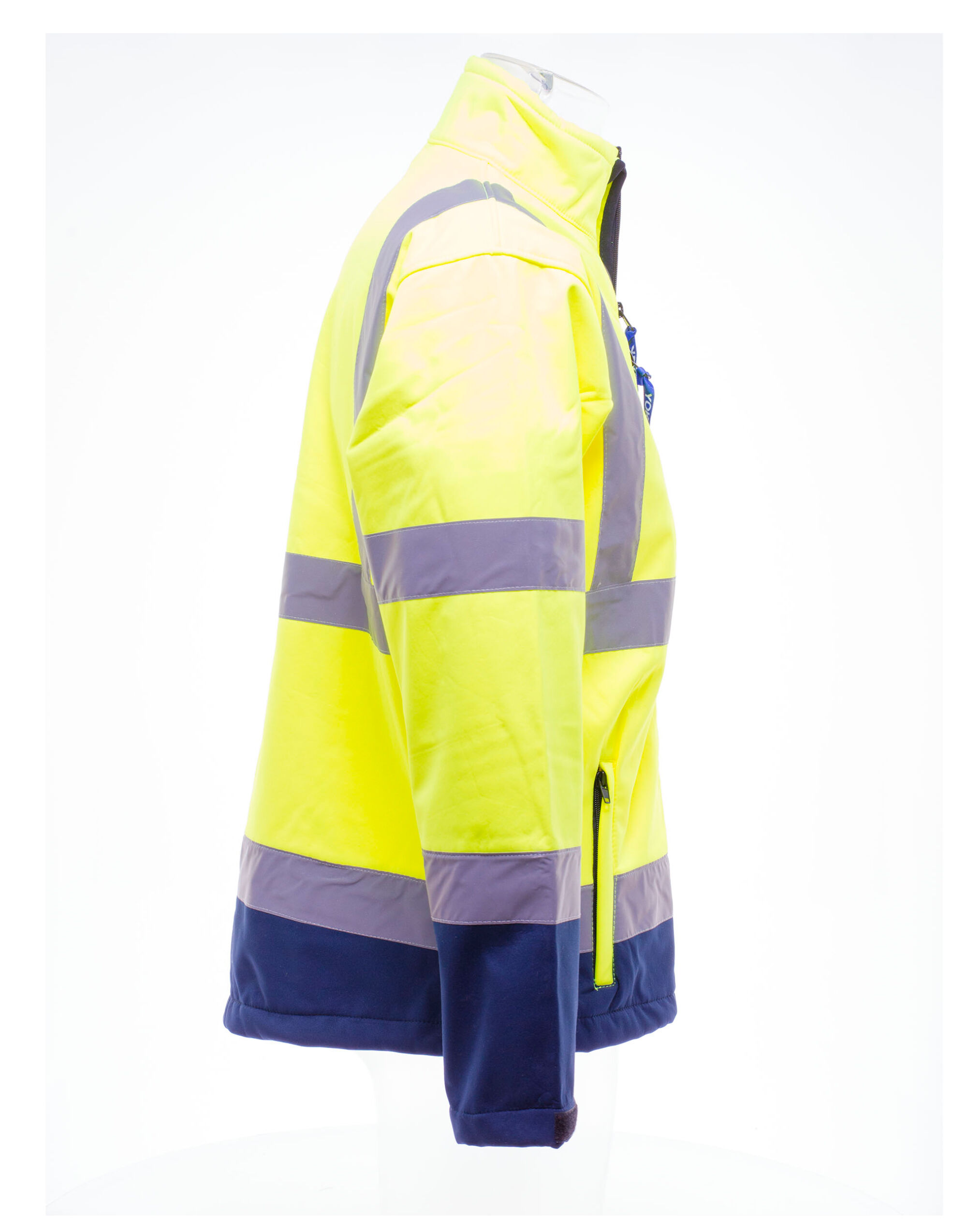 HVK09 Hi-Vis Softshell Jacket Hi-Vis Yellow/Navy