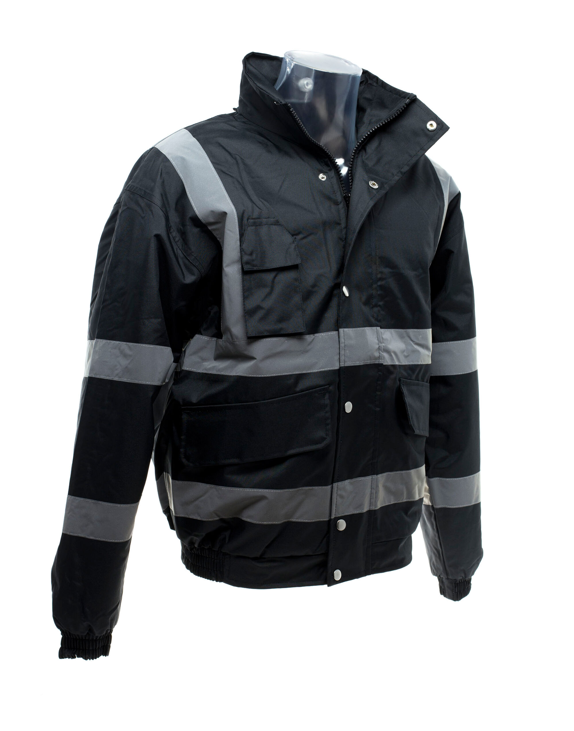 HVP211 Hi-Vis Classic Bomber Jacket Black