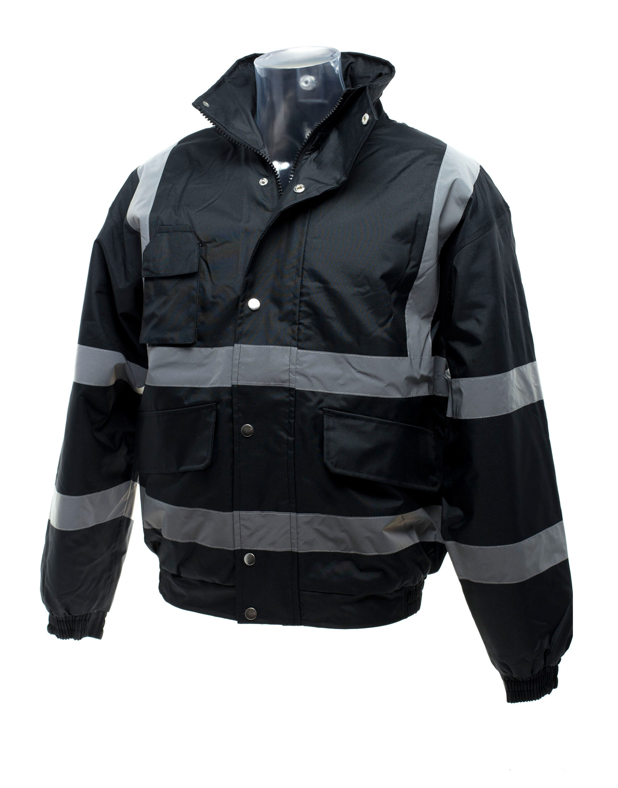 HVP211 Hi-Vis Classic Bomber Jacket Black