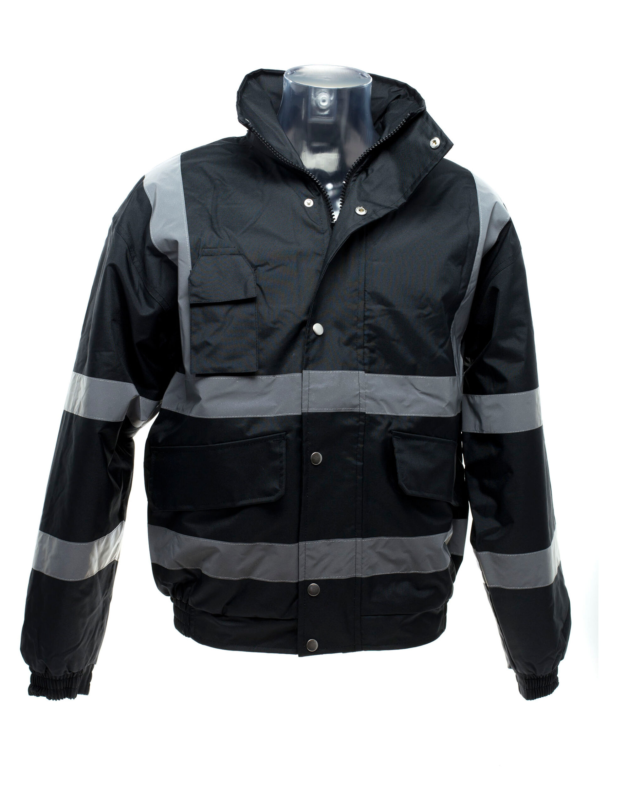 HVP211 Hi-Vis Classic Bomber Jacket Black