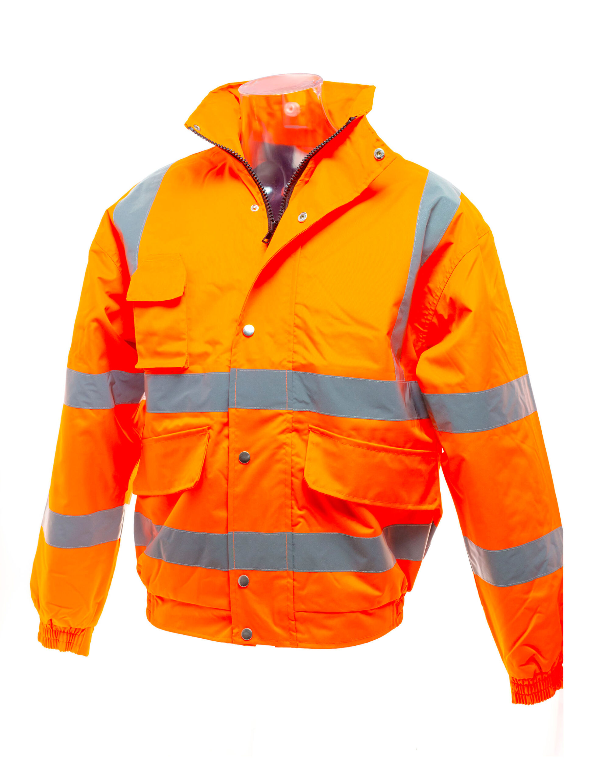 HVP211 Hi-Vis Classic Bomber Jacket Hi Vis Orange