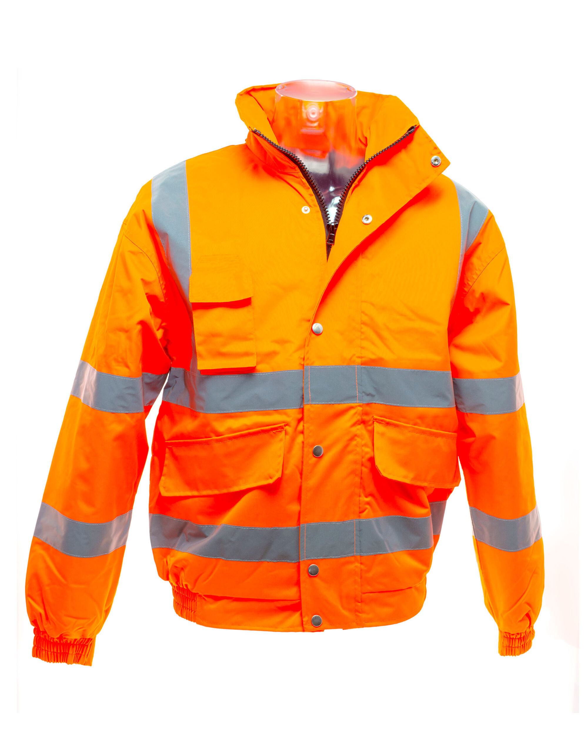 HVP211 Hi-Vis Classic Bomber Jacket Hi Vis Orange
