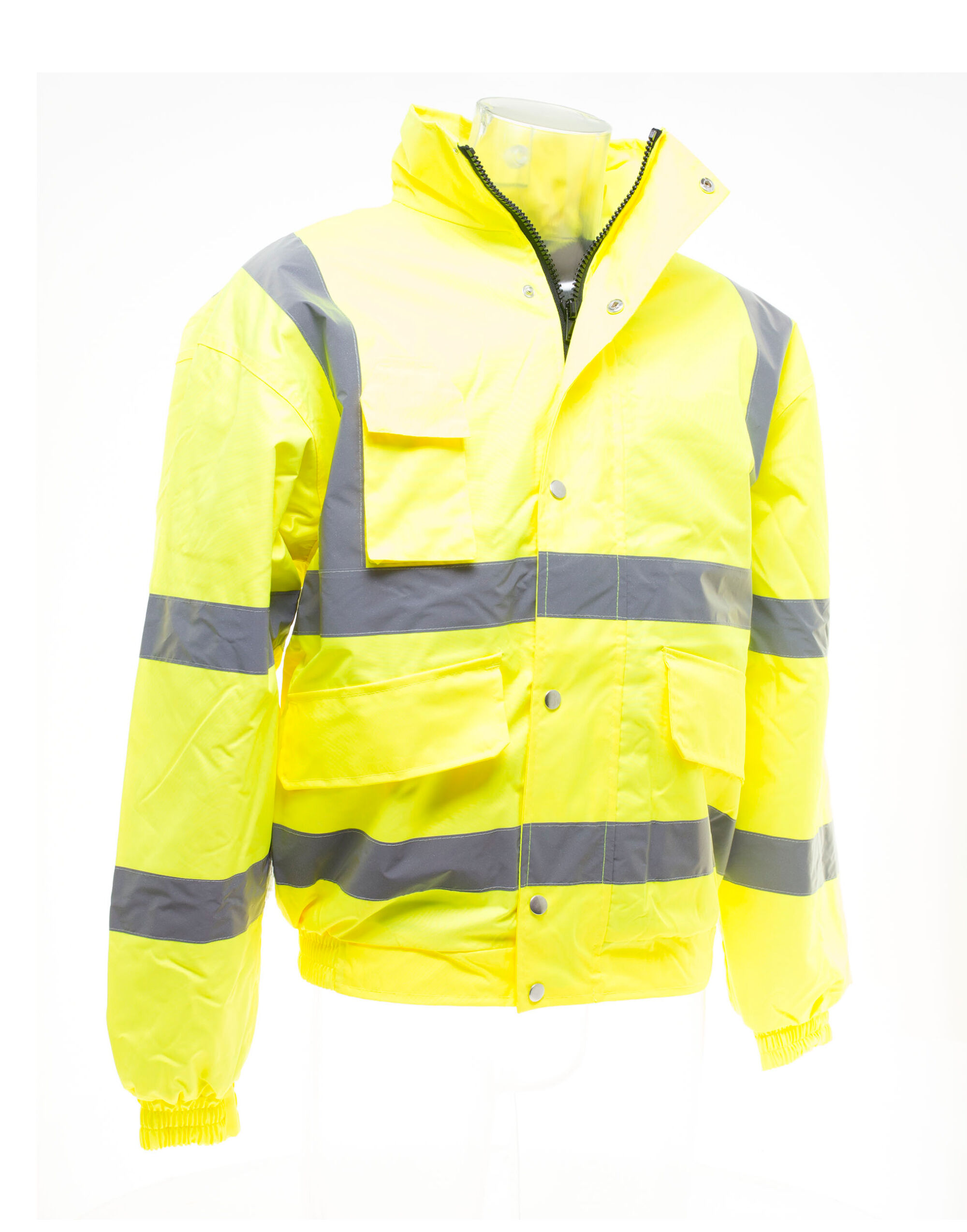 HVP211 Hi-Vis Classic Bomber Jacket Hi-Vis Yellow HVP211 Hi-Vis Classic Bomber Jacket Hi-Vis Yellow