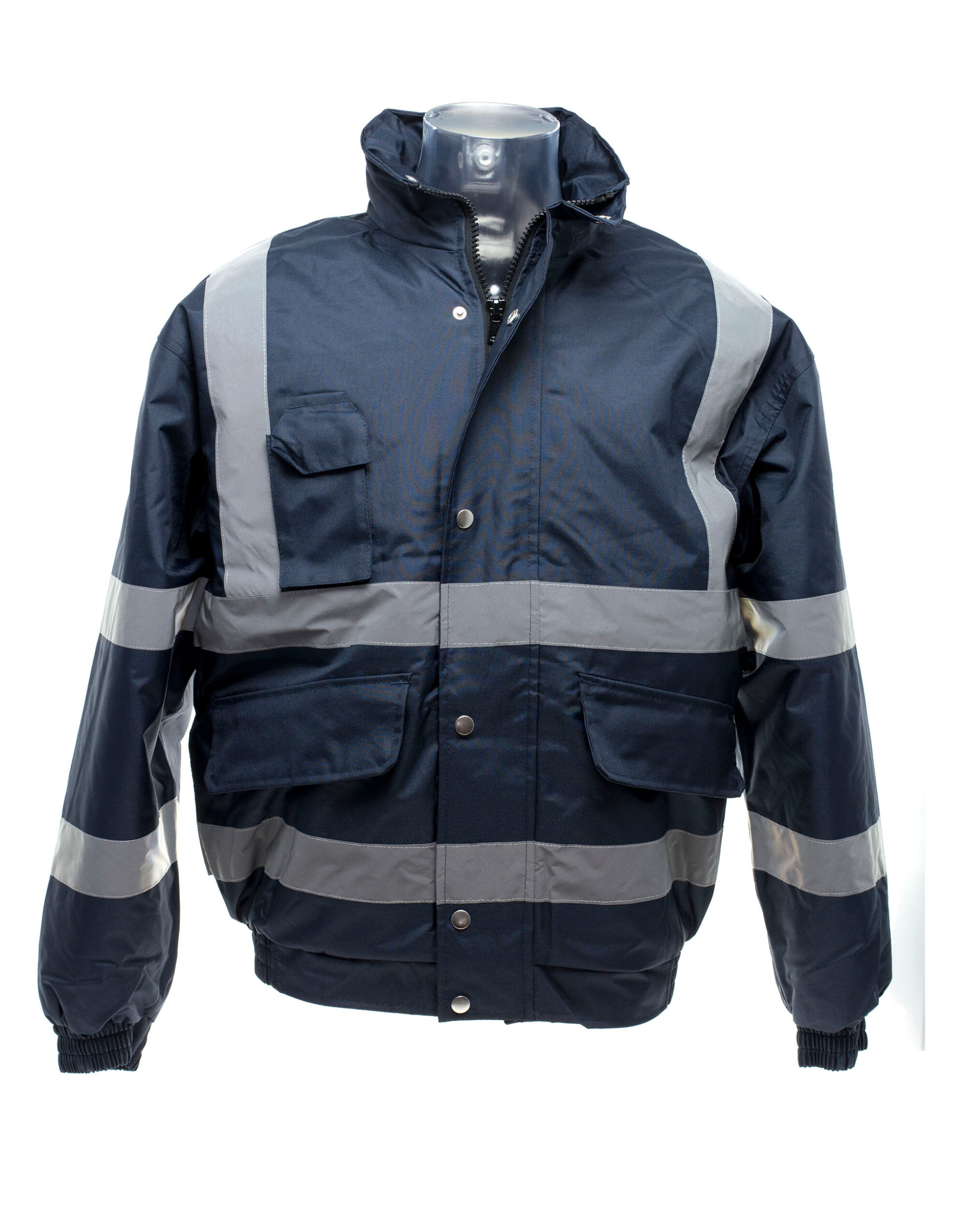 HVP211 Hi-Vis Classic Bomber Jacket Navy