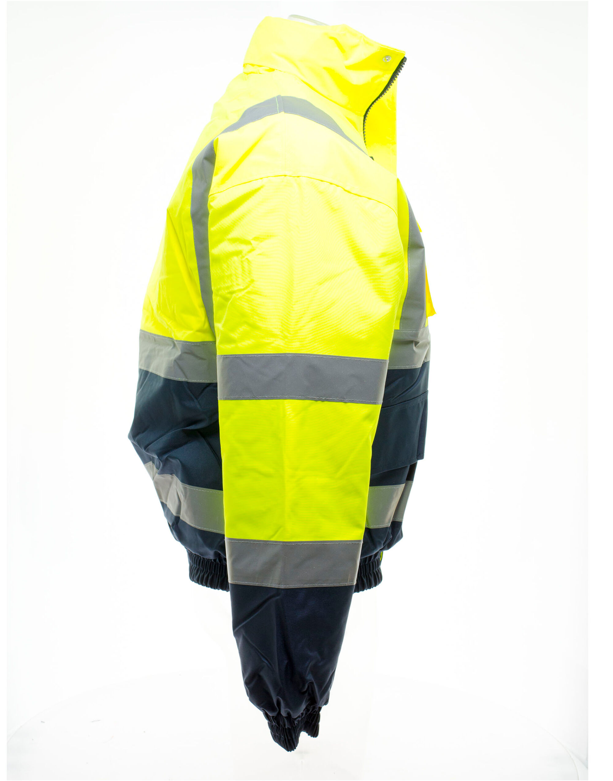 HVP218 Hi-Vis 2 Tone Bomber Jacket Hi-Vis Yellow/Navy