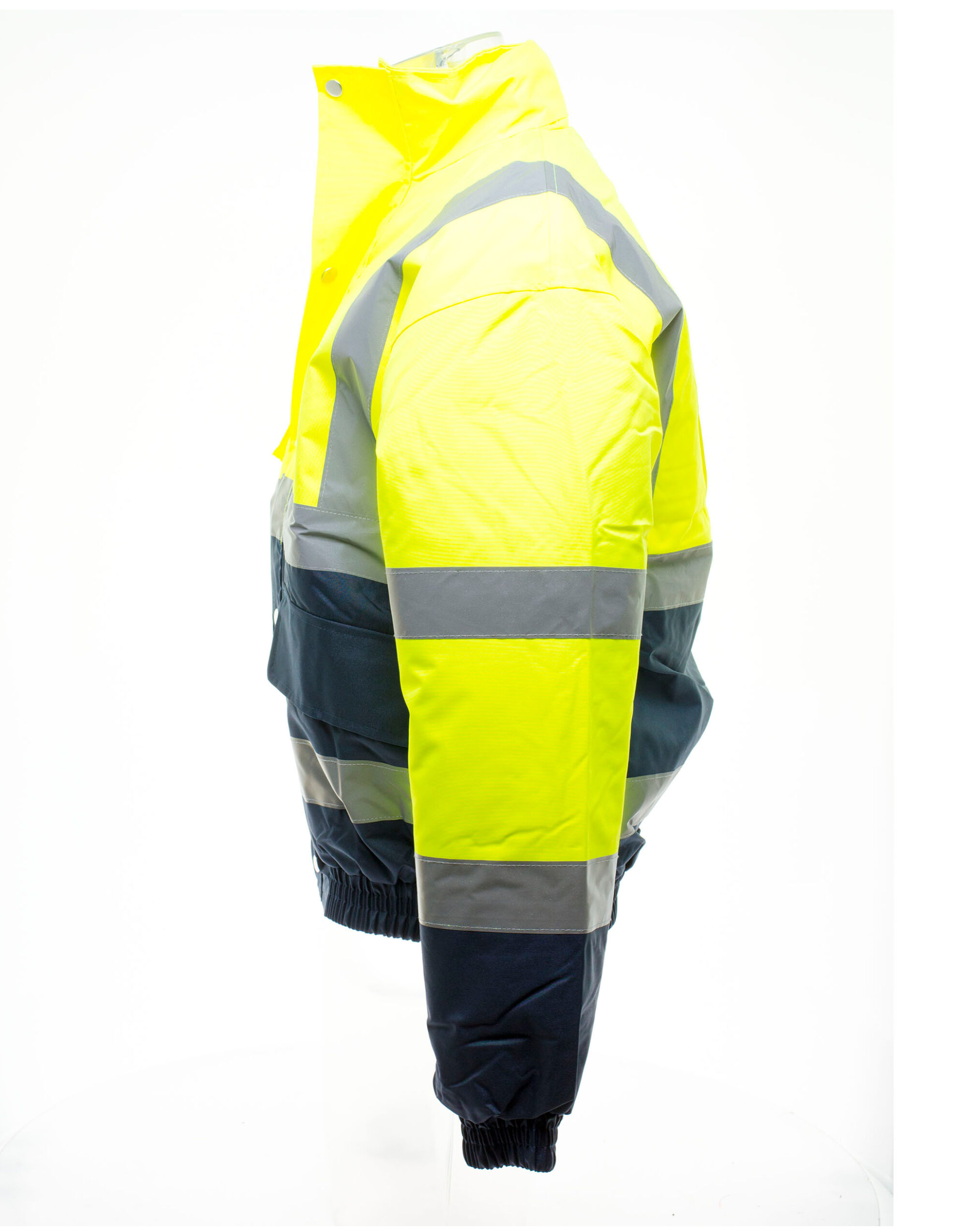 HVP218 Hi-Vis 2 Tone Bomber Jacket Hi-Vis Yellow/Navy