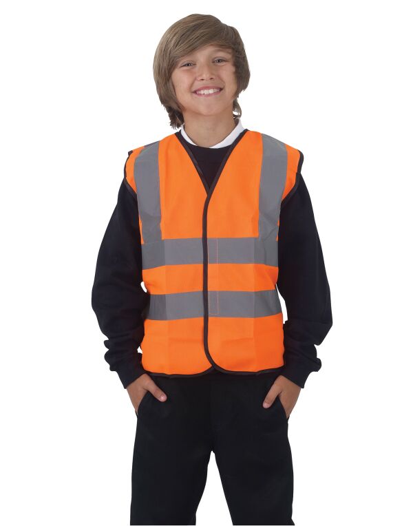 HVW100CH Children’s Hi-Vis Waistcoat Hi Vis Orange