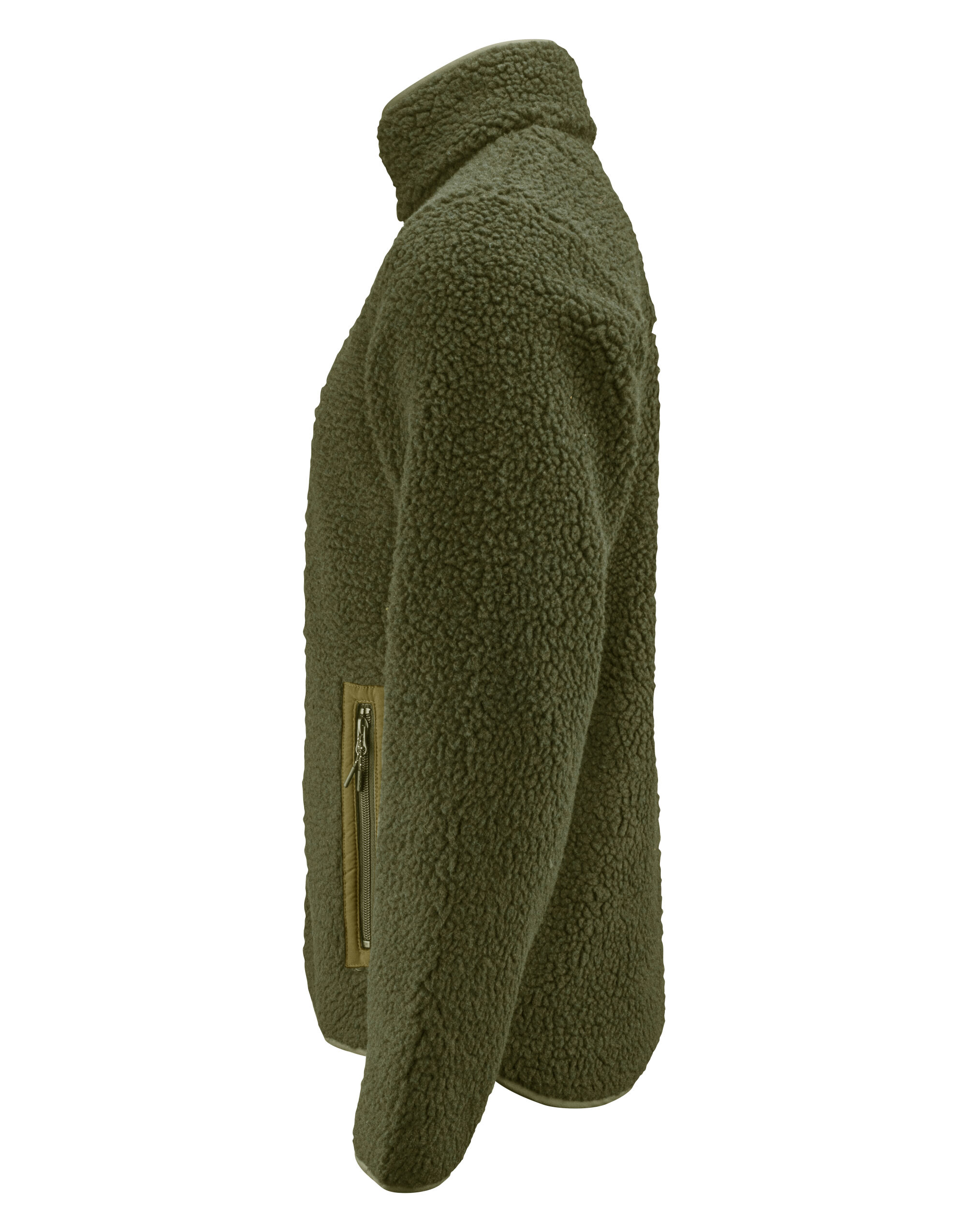 HAR2111500 Moss Green Kingsley Sherpa Full Zip Fleece