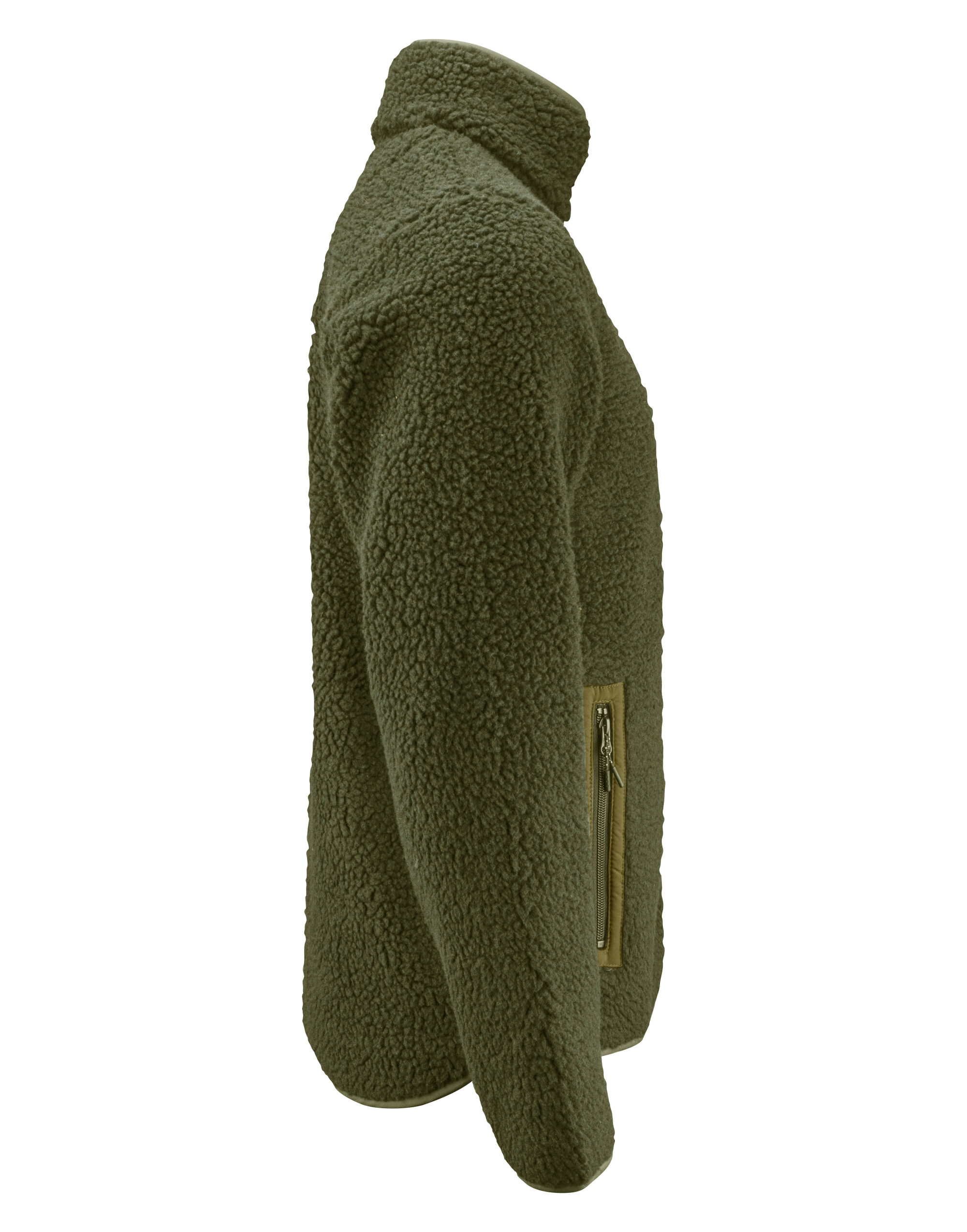 HAR2111500 Moss Green Kingsley Sherpa Full Zip Fleece