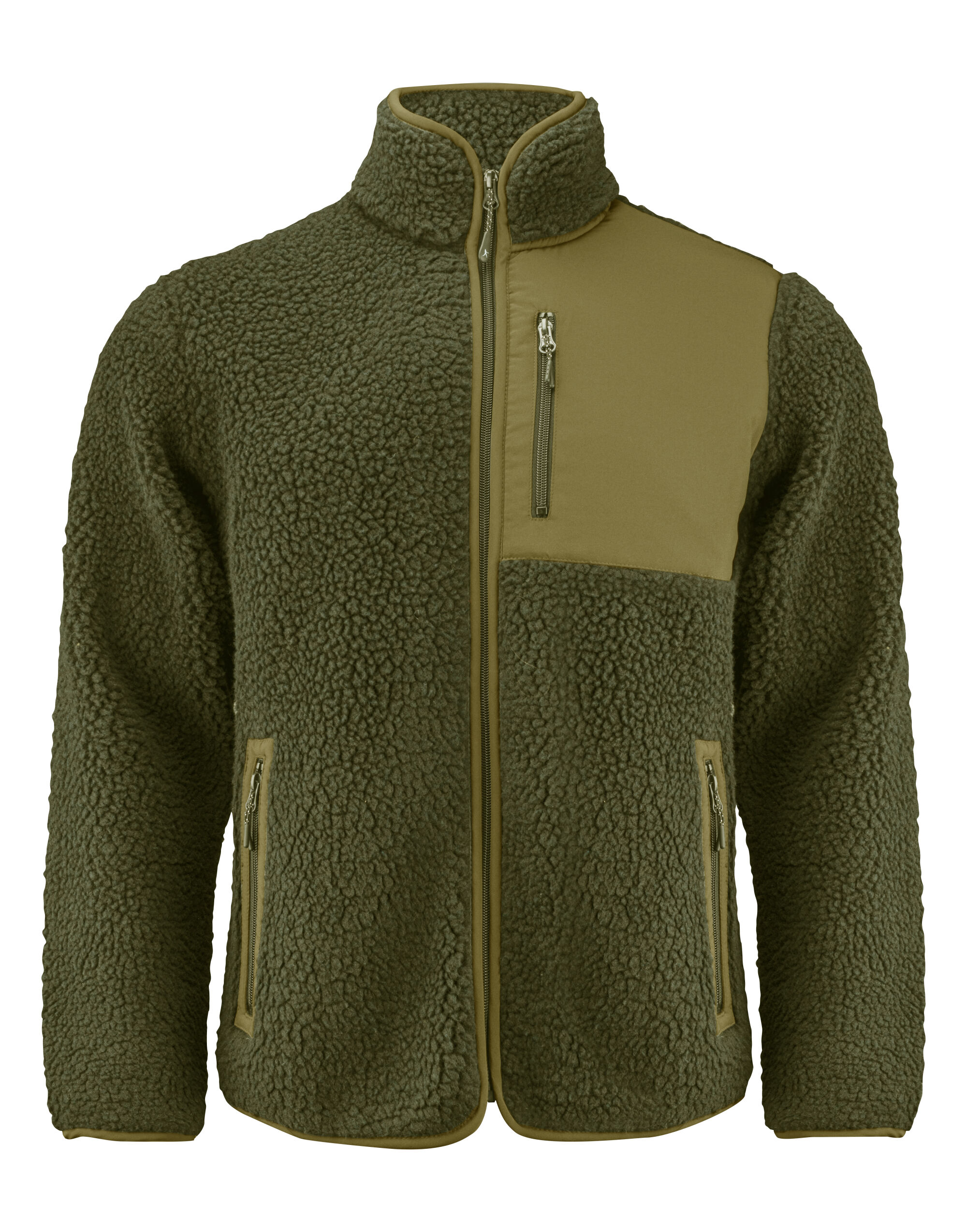 HAR2111500 Kingsley Sherpa Full Zip Fleece Moss Green
