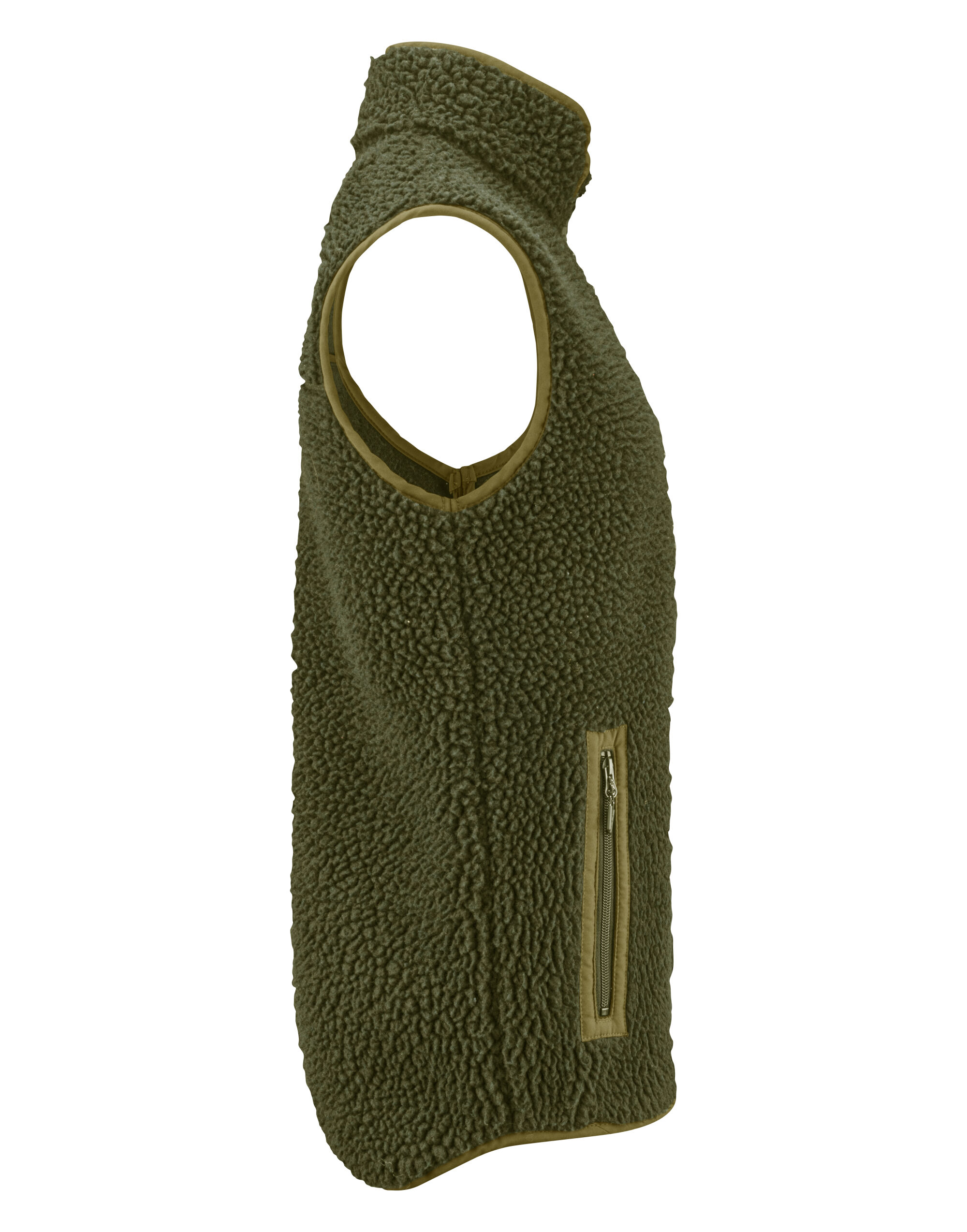 HAR2111501 Moss Green Kingsley Sherpa Fleece Vest