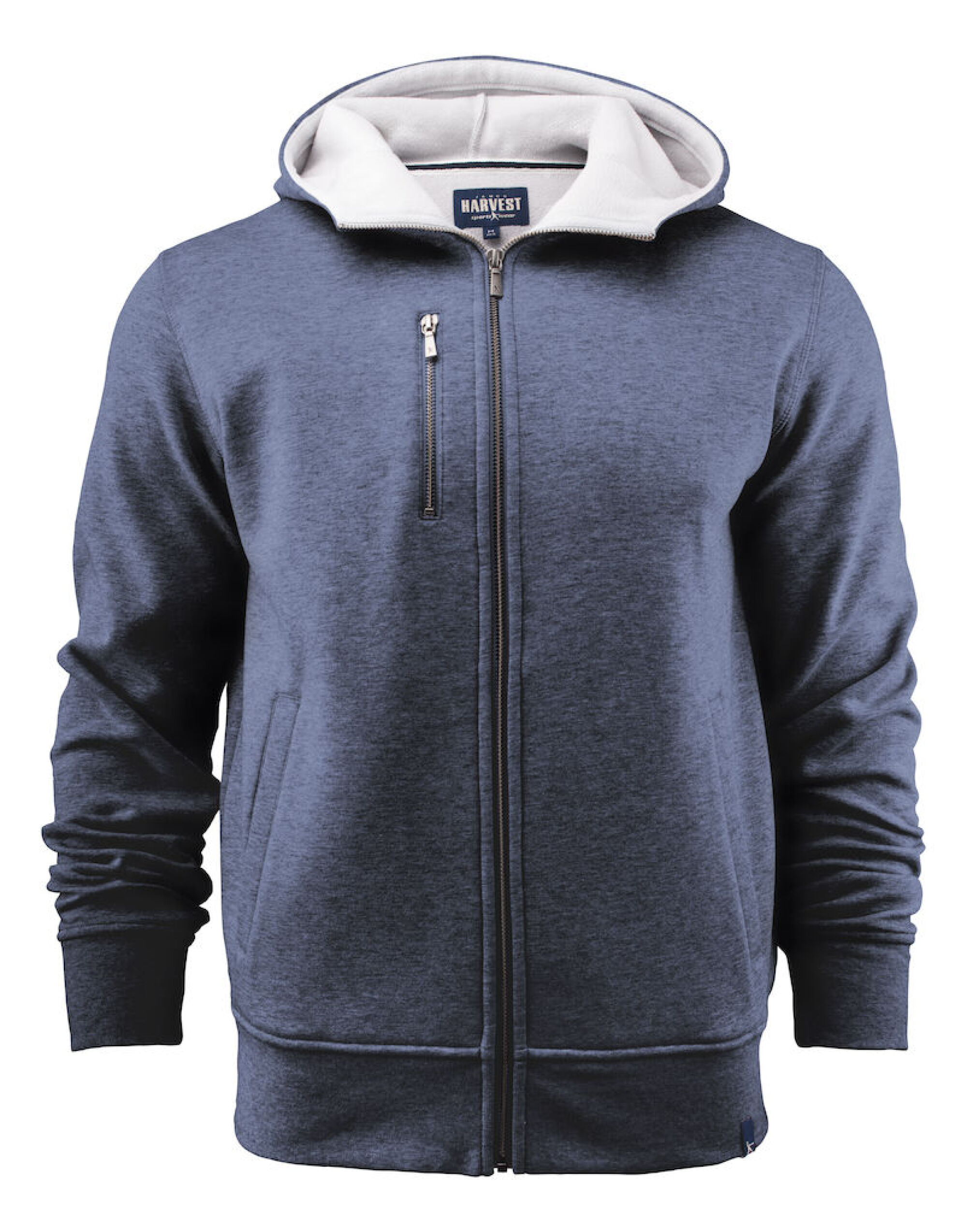HAR2111033 Dark Blue Melange Parkwick Full Zip Hood