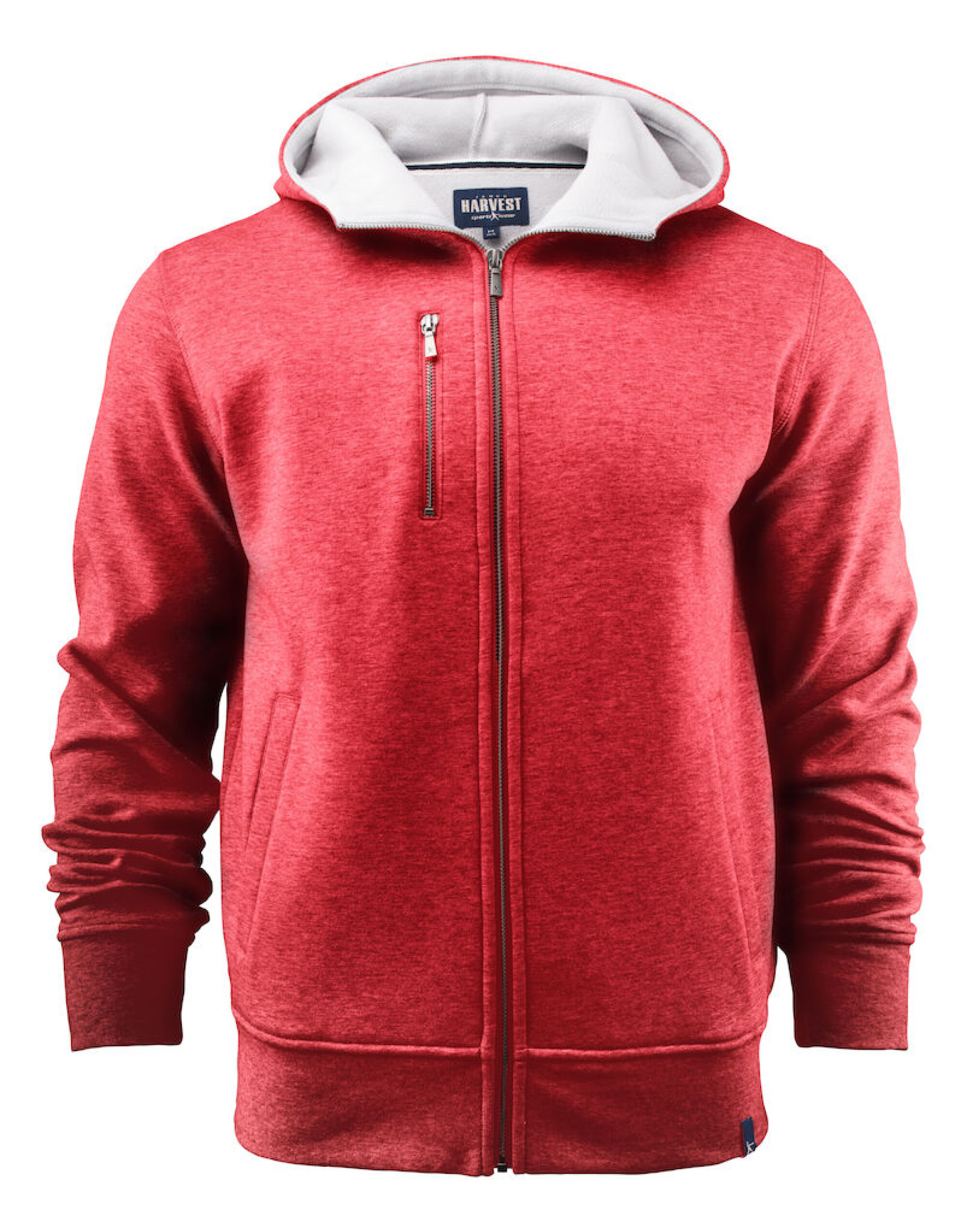 HAR2111033 Parkwick Full Zip Hood Red Melange