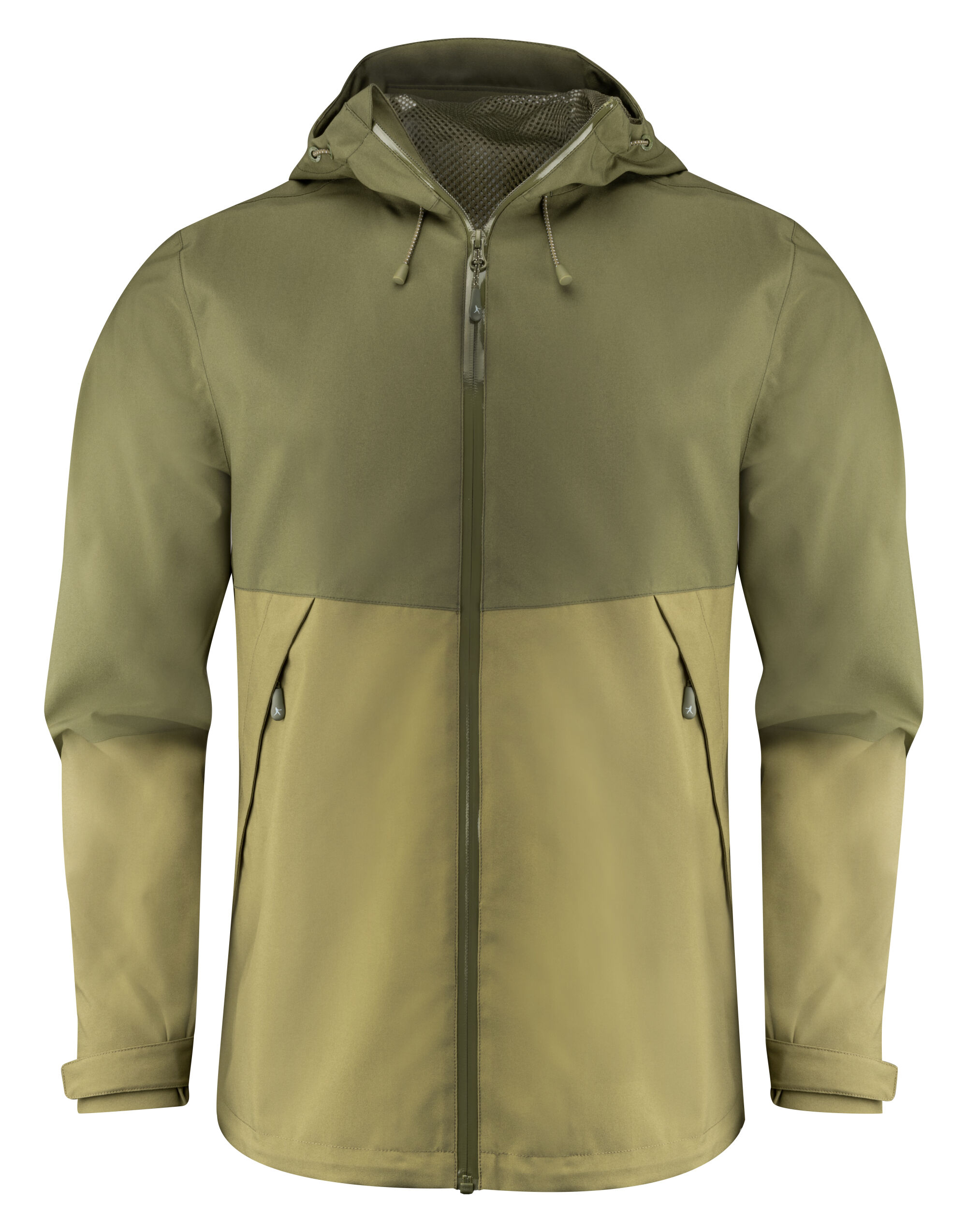 HAR2111041 Moss Green Northville Two-Tone Shell Jacket