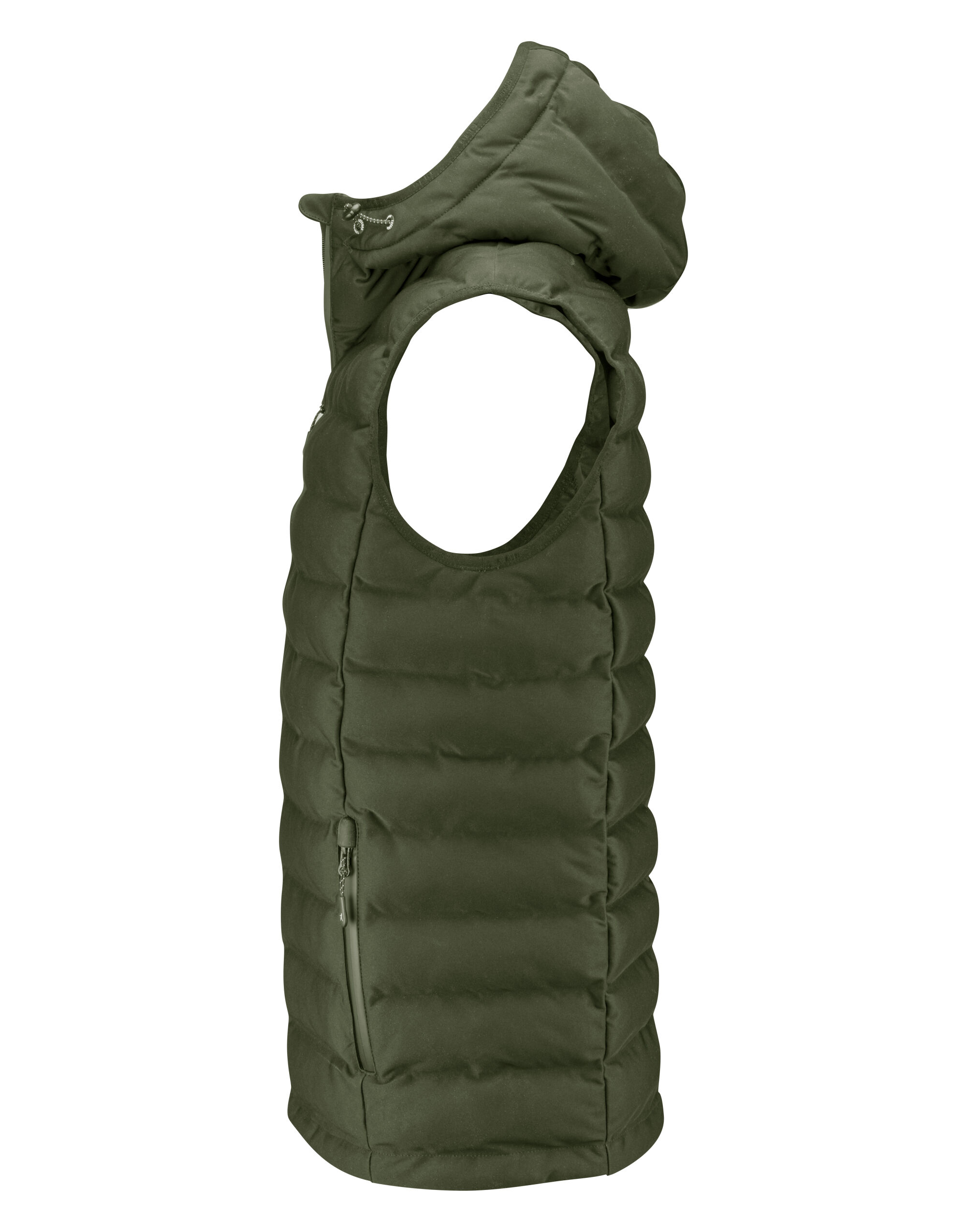 HAR2111043 Woodlake Heights Padded Vest Moss Green