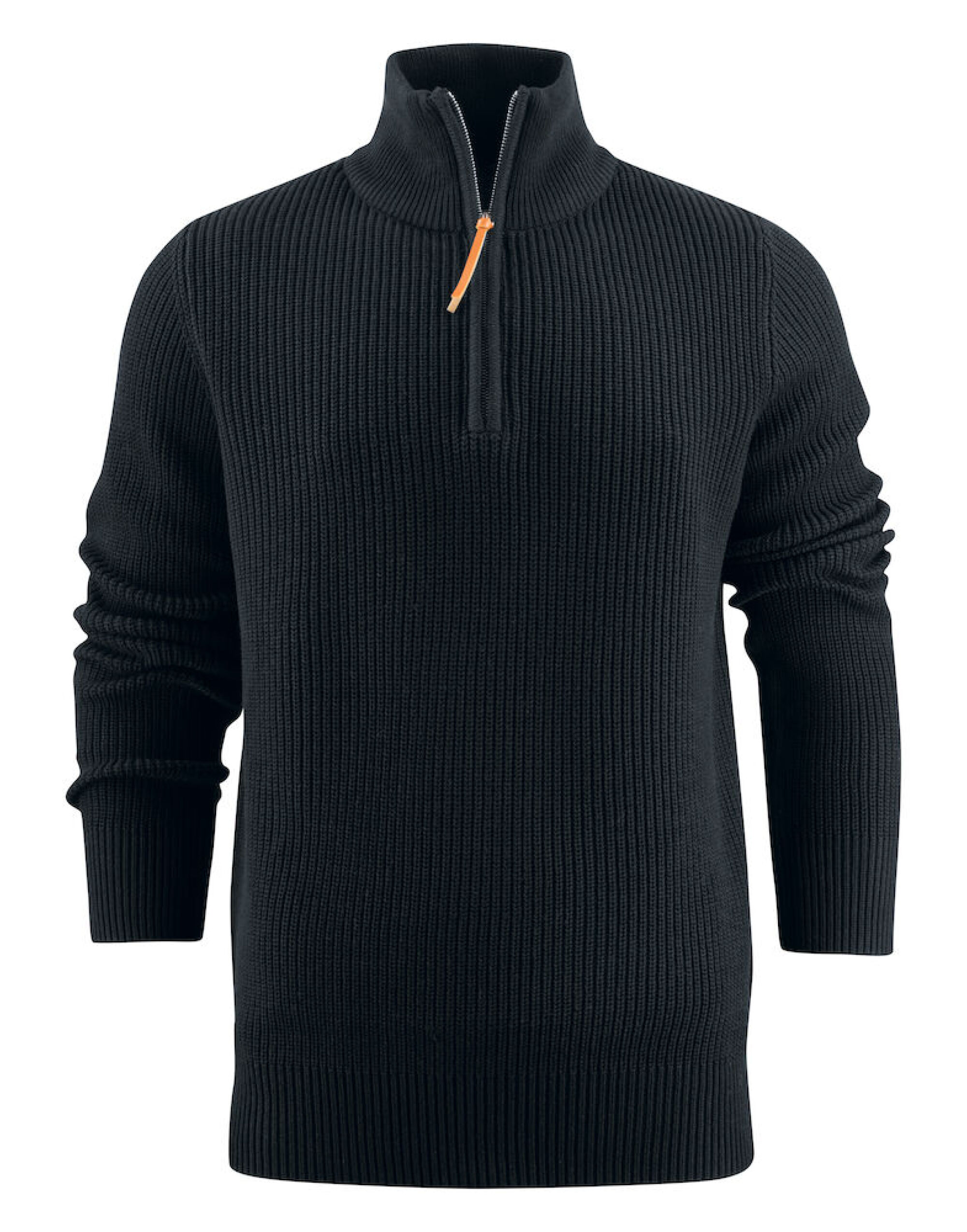 HAR2112505 Black Flatwillow Heavy Knit 1/2 Zip Sweater HAR2112505 Black Flatwillow Heavy Knit 1/2 Zip Sweater