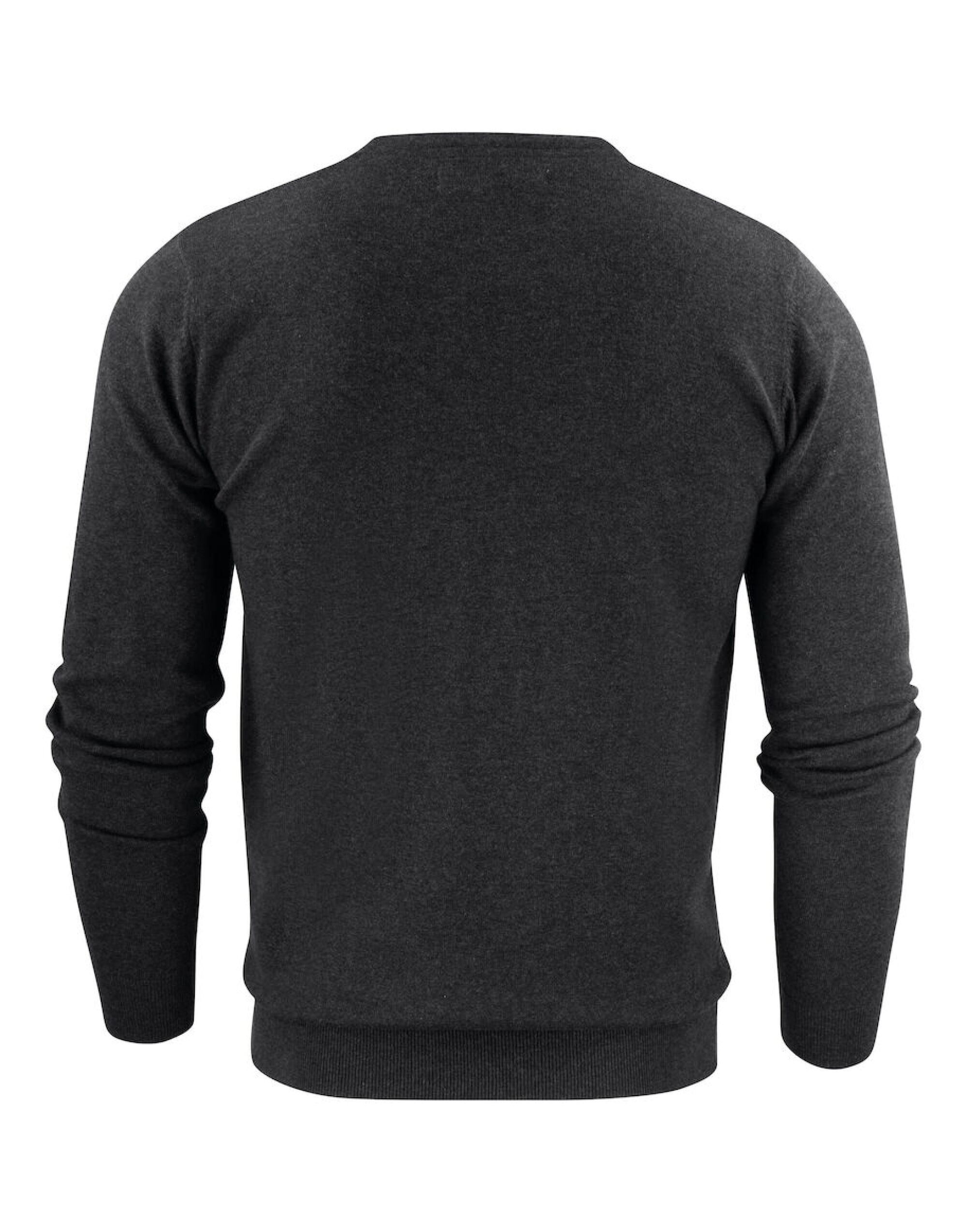 HAR2112507 Anthracite Melange Ashland V-Neck Knit Sweat