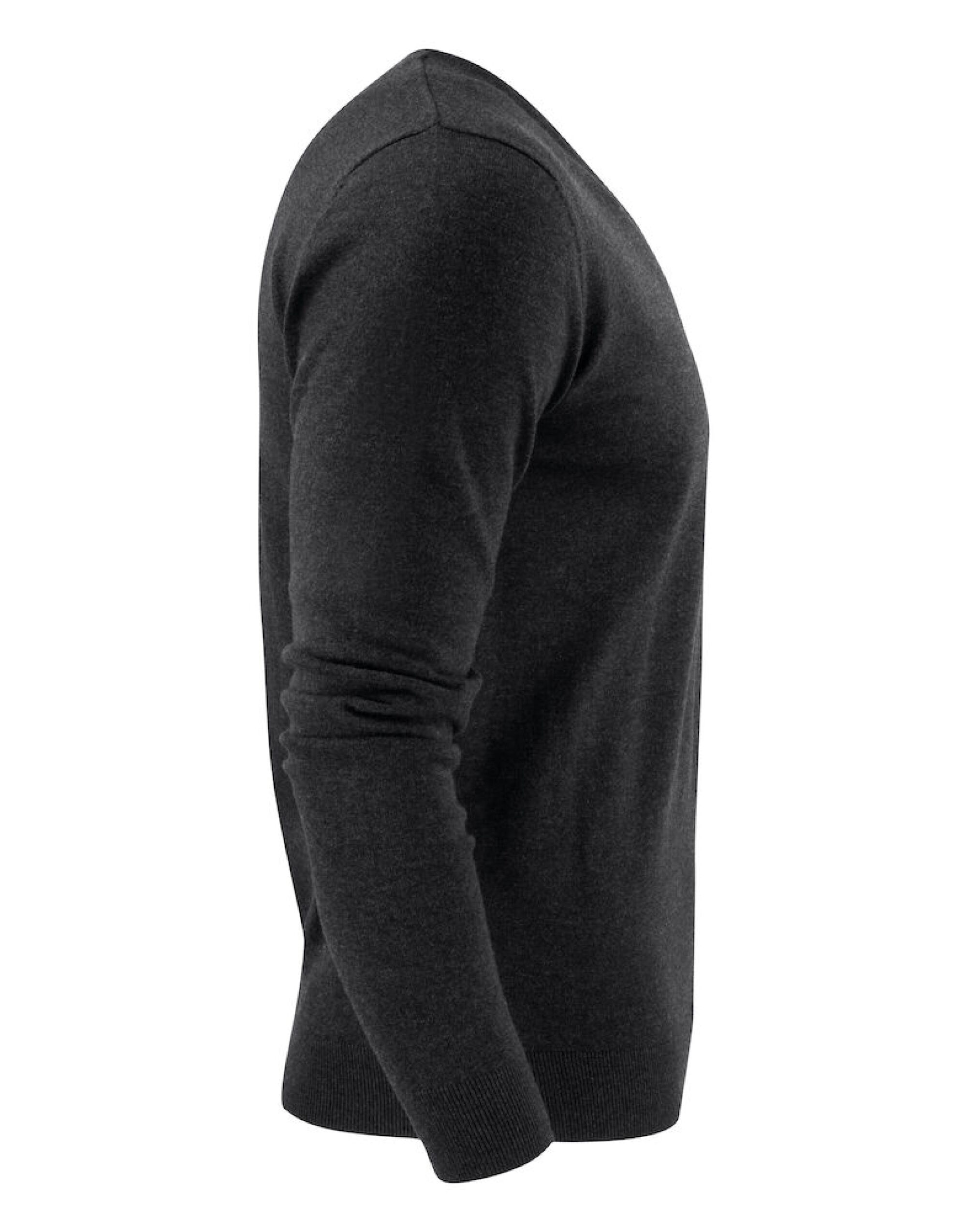 HAR2112507 Anthracite Melange Ashland V-Neck Knit Sweat