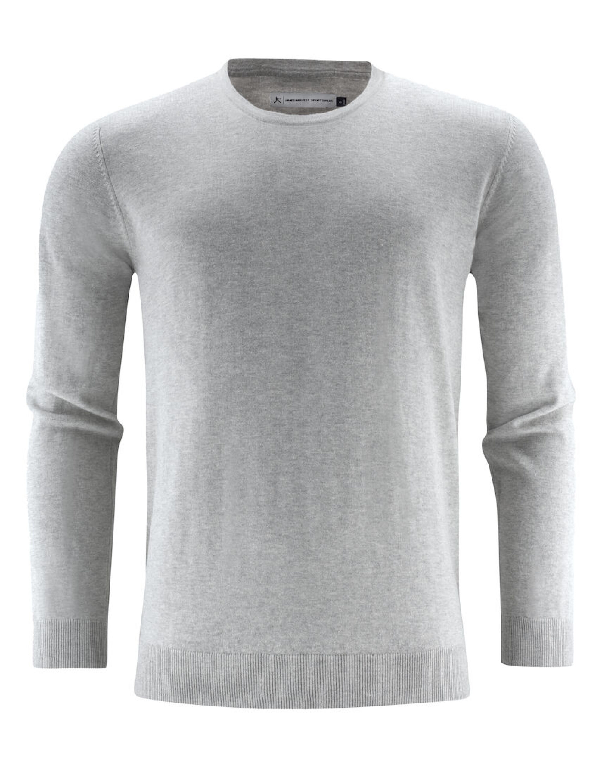 HAR2112512 Grey Melange Ashland U-Neck Knit Sweat