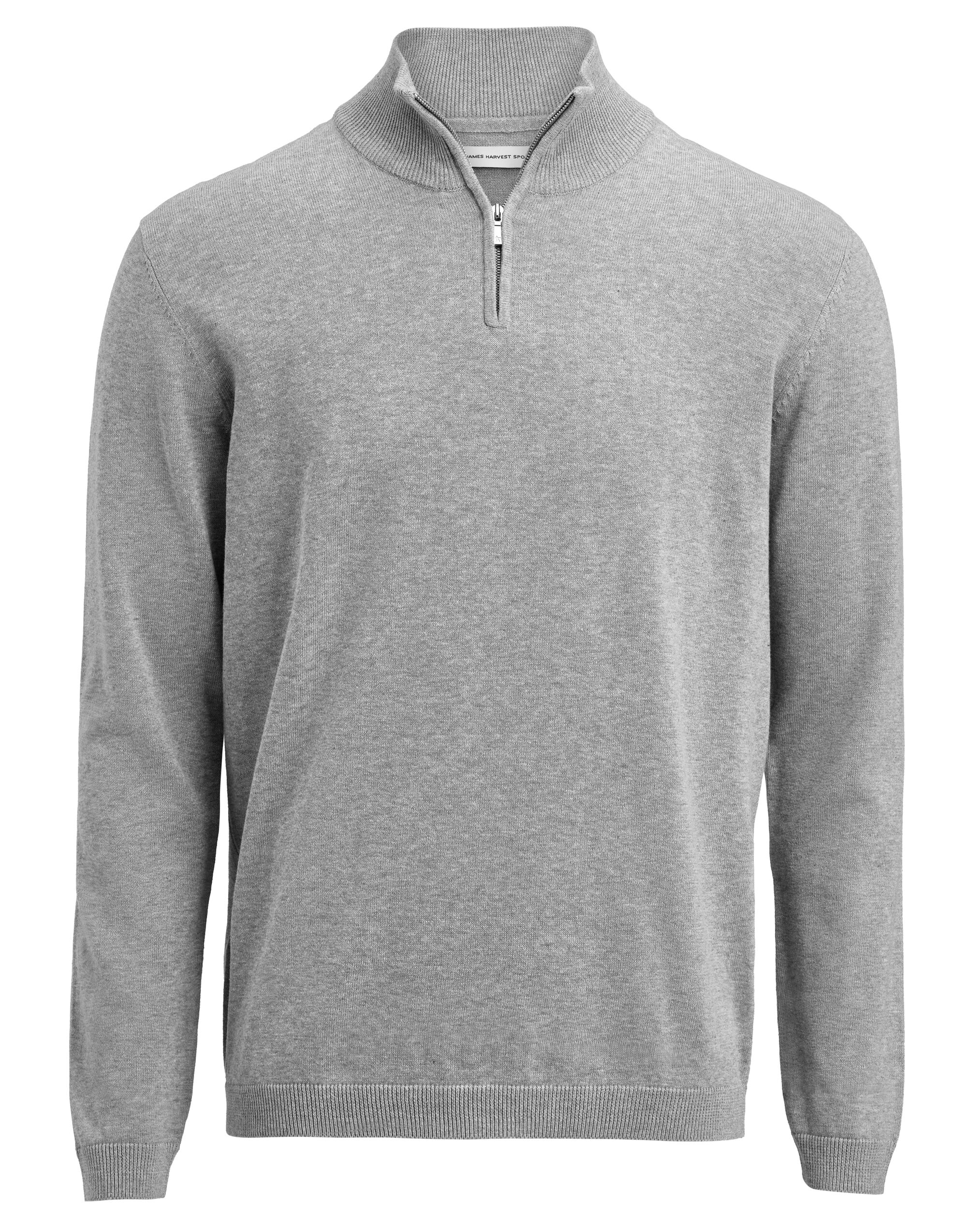 HAR2112515 Ashland Unisex 1/2 Zip Knitted Sweater Grey Melange HAR2112515 Ashland Unisex 1/2 Zip Knitted Sweater Grey Melange