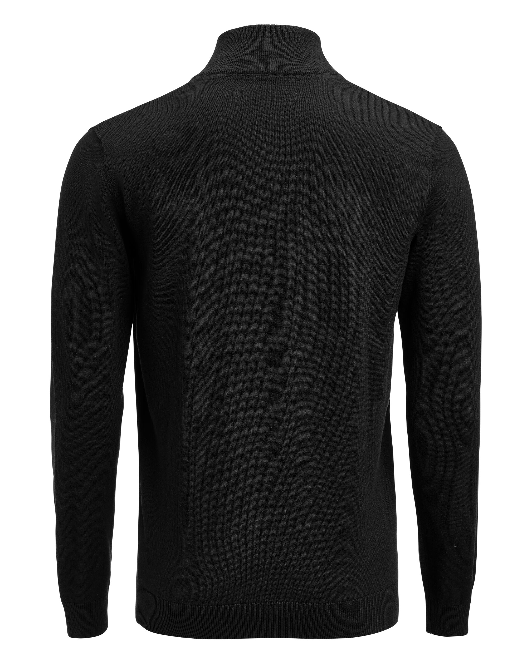 HAR2112515 Black Ashland Unisex 1/2 Zip Knitted Sweater