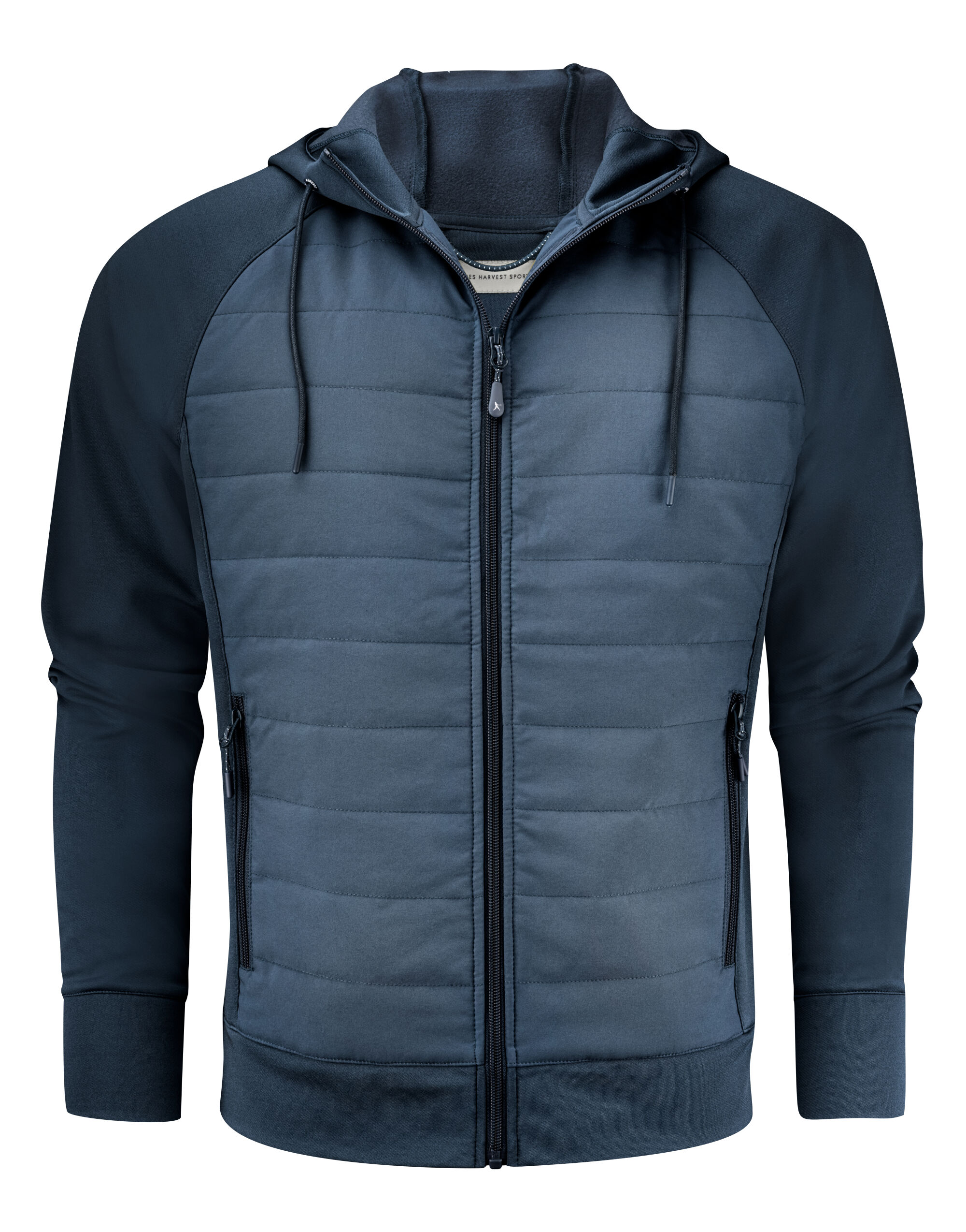 HAR2112032 Navy Keyport Full Zip Hooded Hybrid Jacket