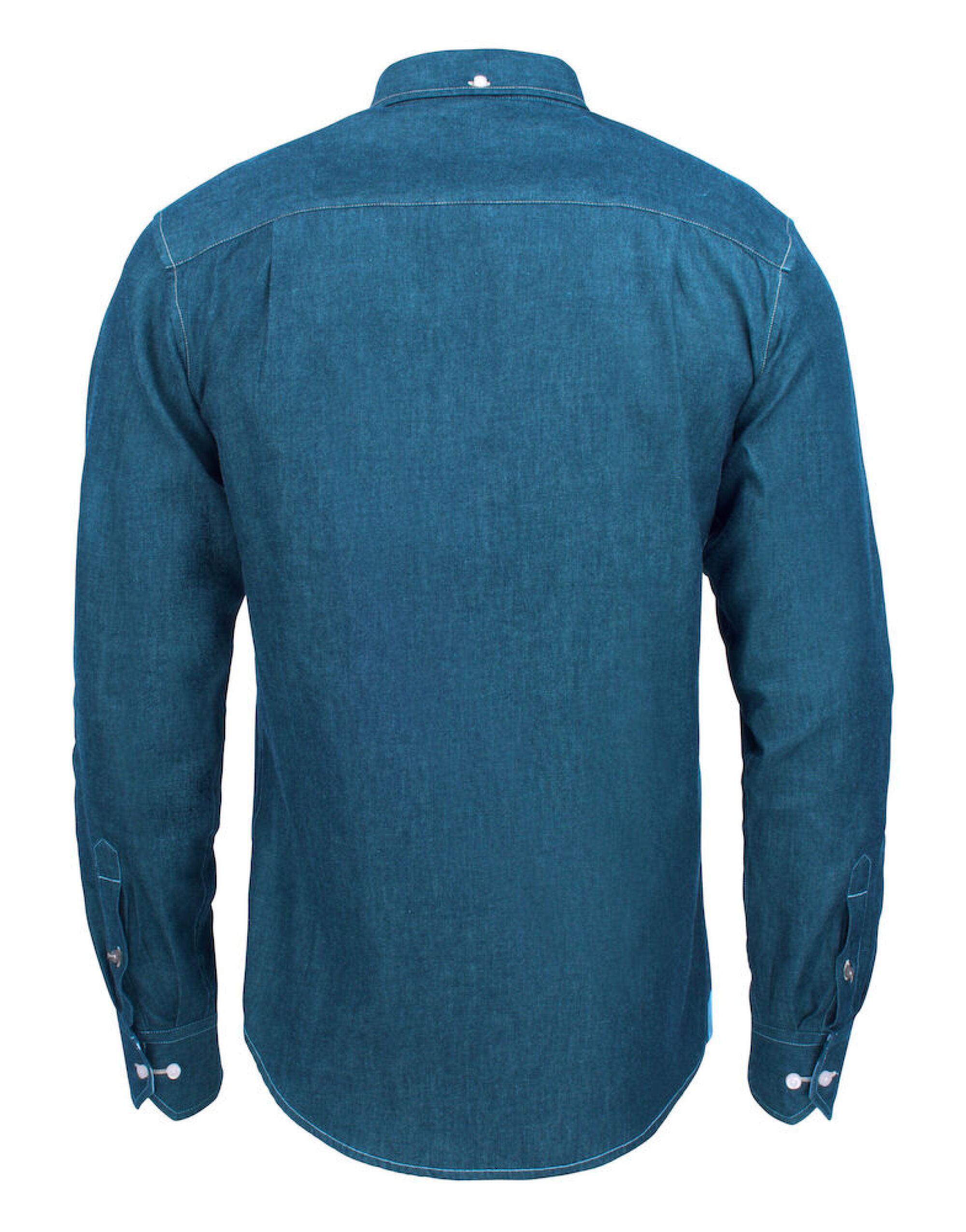 HAR2113035 Blue Denim Jupiter Denim Look Shirt