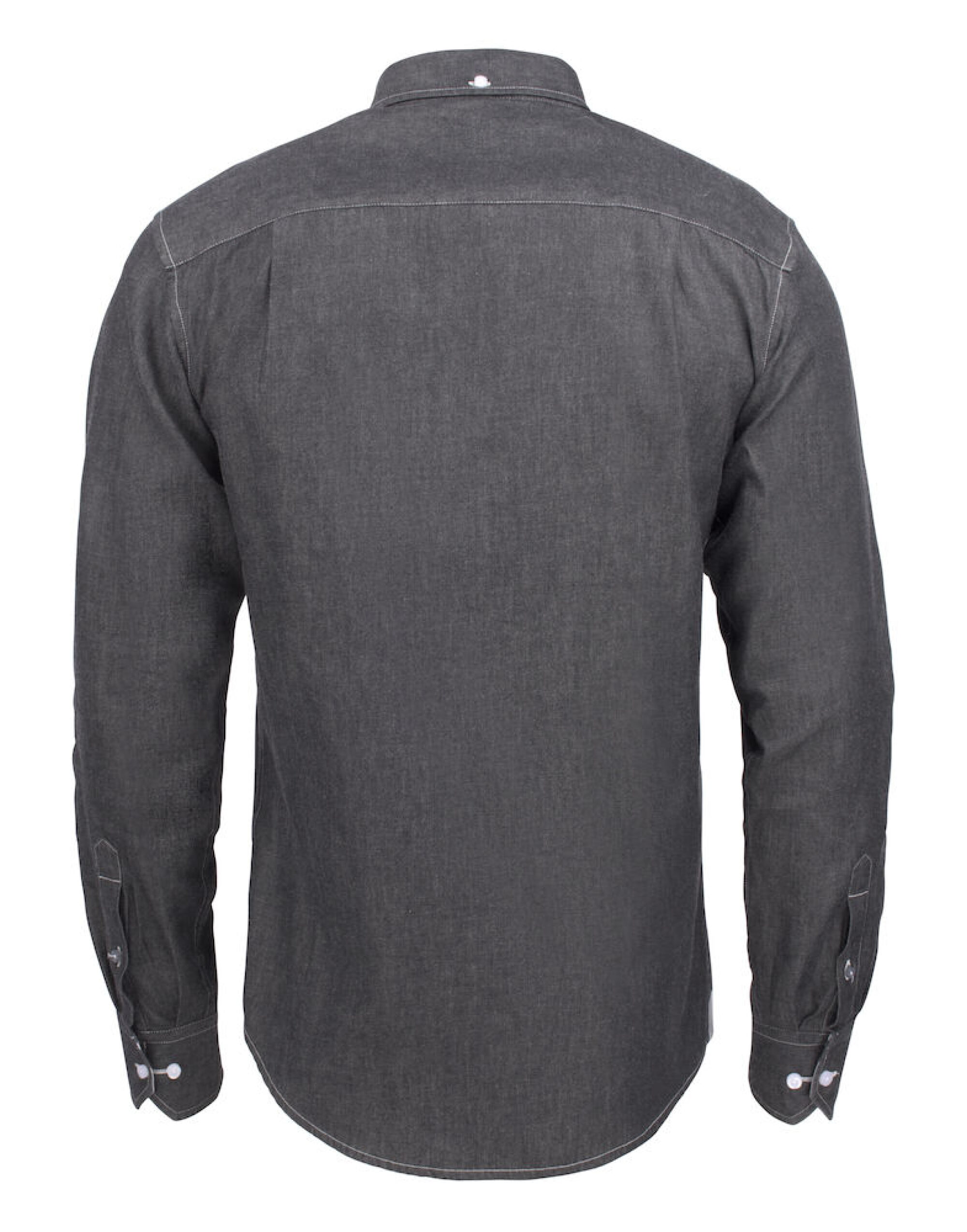 HAR2113035 Black Denim Jupiter Denim Look Shirt