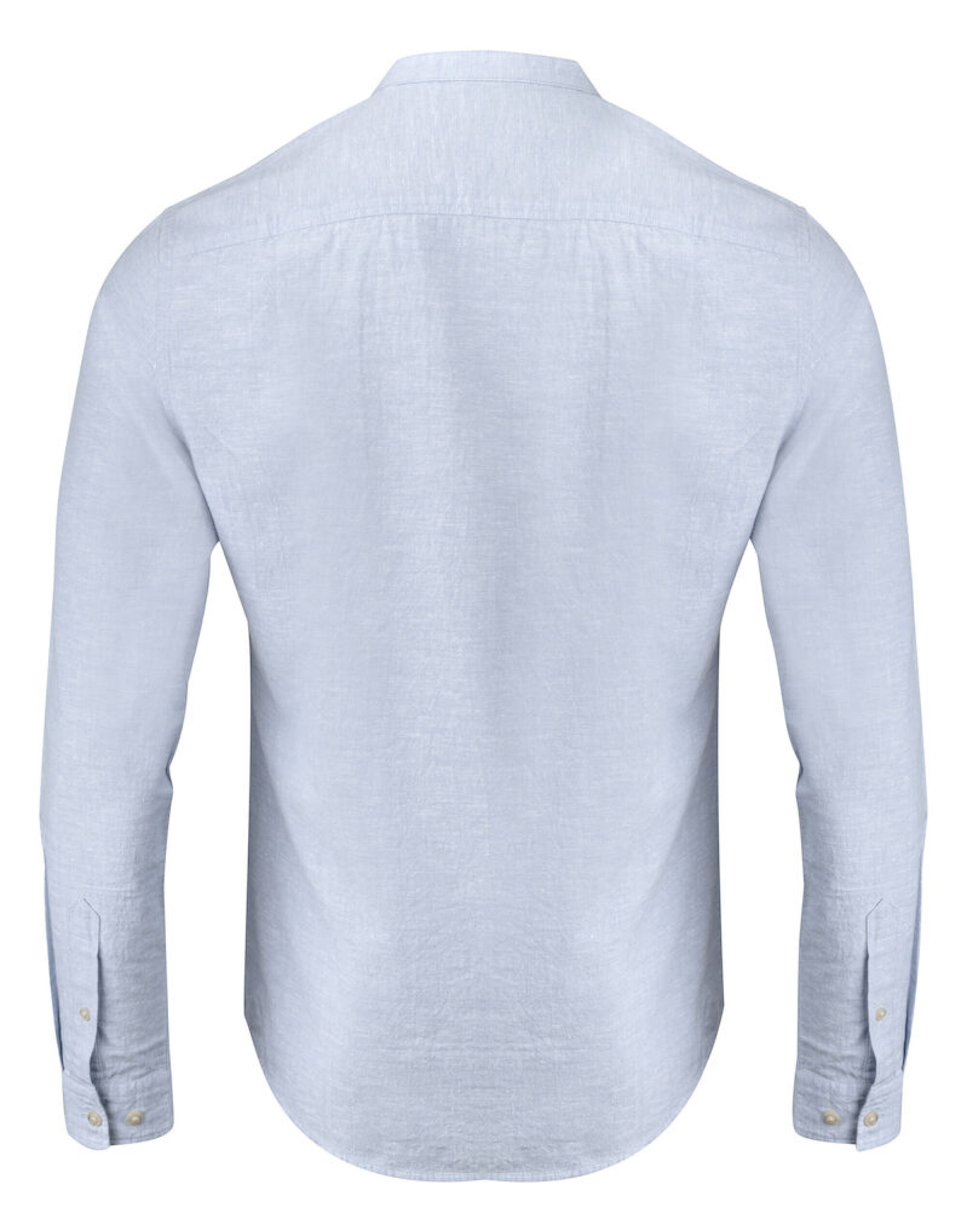 HAR2113041 Light Blue Townsend Linen-Blend Shirt