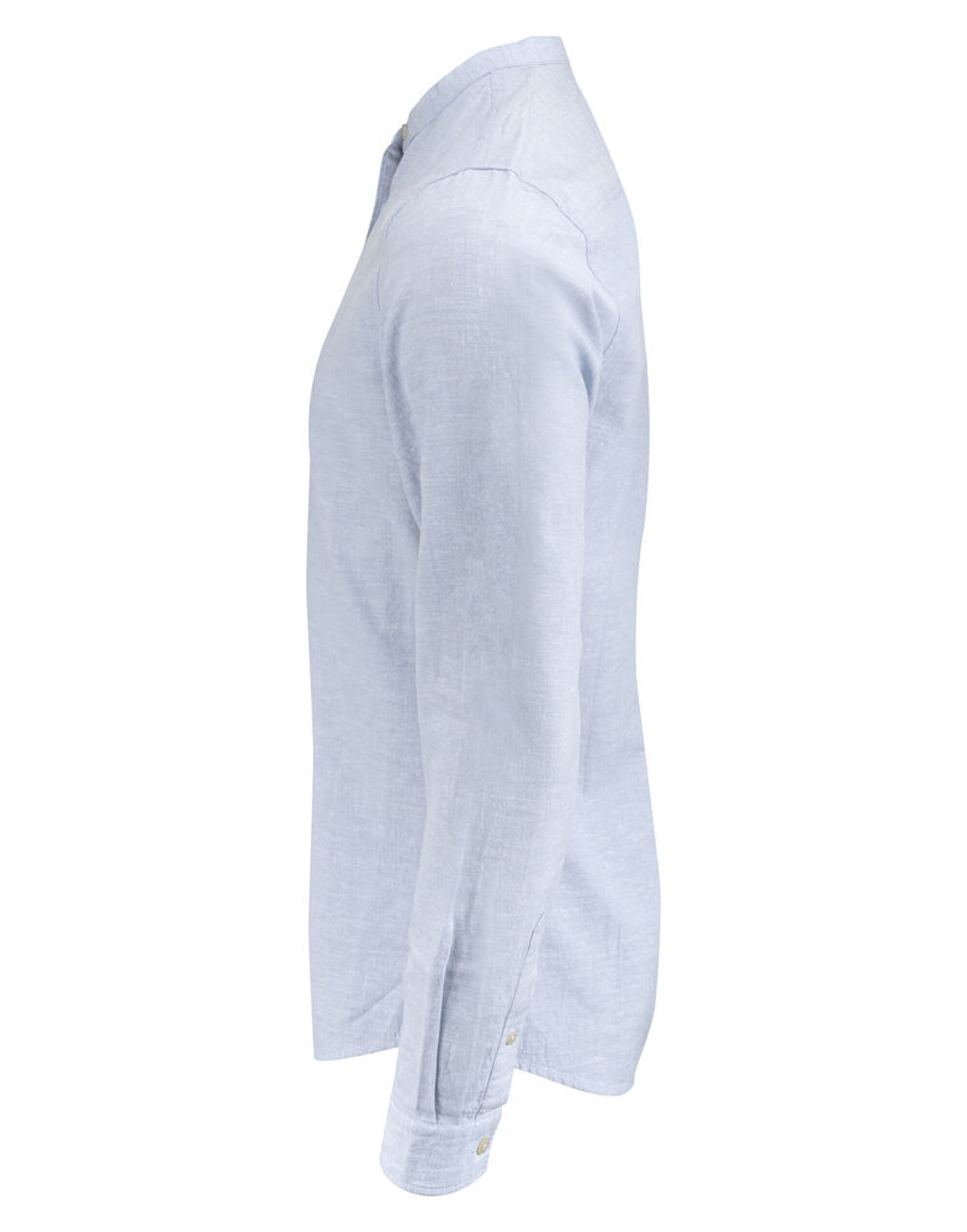 HAR2113041 Light Blue Townsend Linen-Blend Shirt