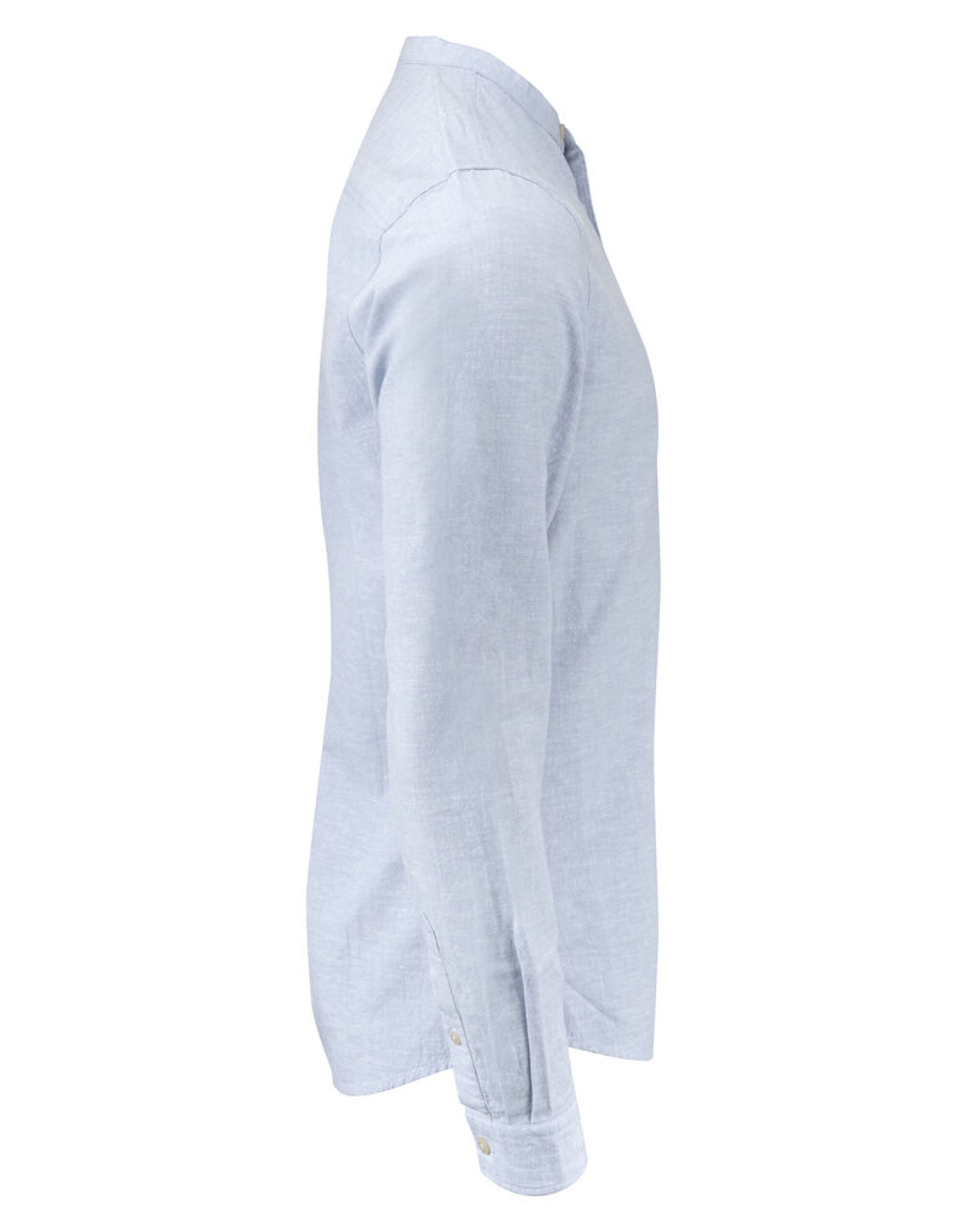 HAR2113041 Light Blue Townsend Linen-Blend Shirt