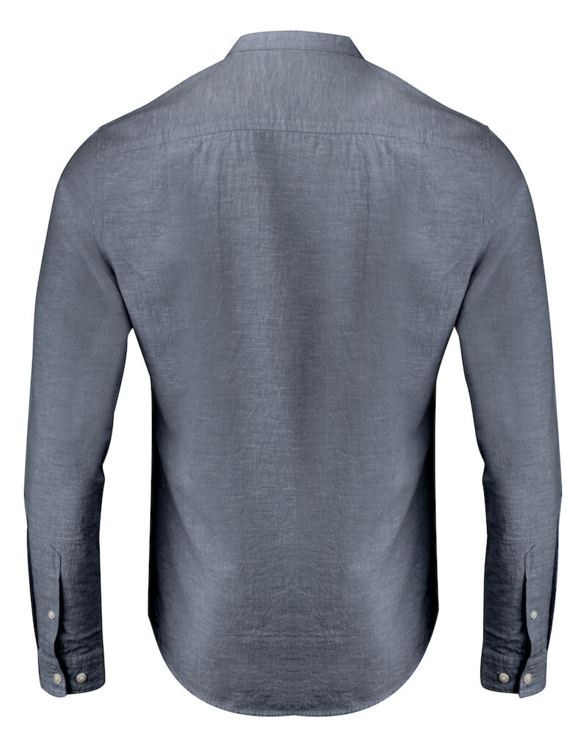 HAR2113041 Townsend Linen-Blend Shirt Navy