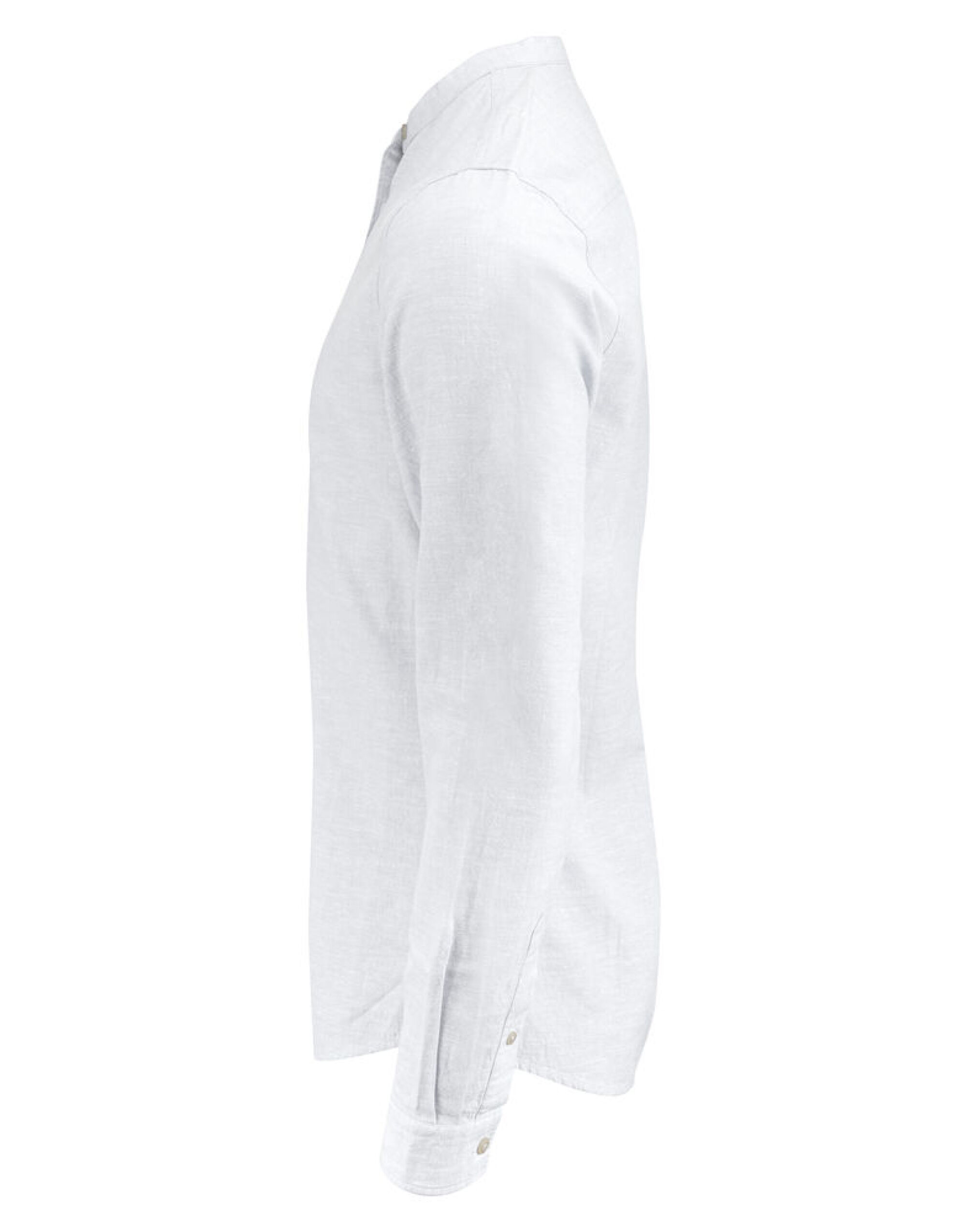 HAR2113041 White Townsend Linen-Blend Shirt